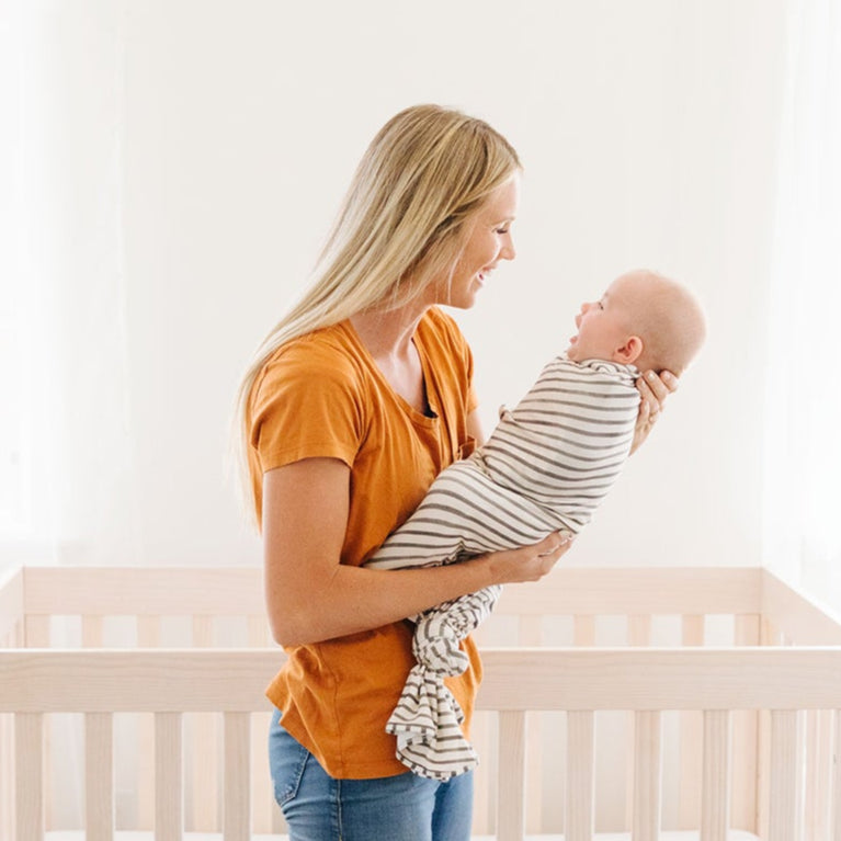 Charcoal Stripes Swaddle II