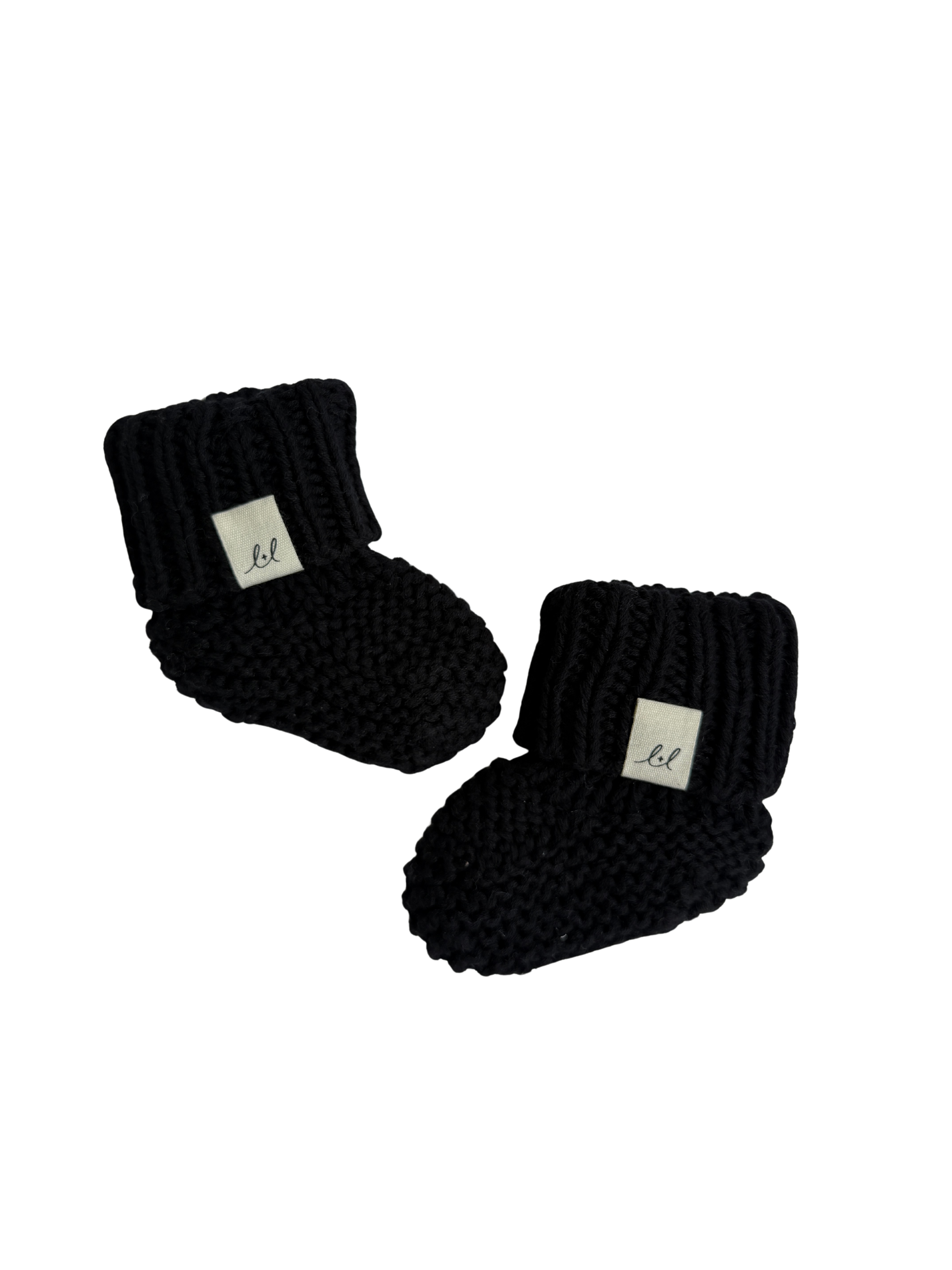 Chunky Knit Booties - Midnight