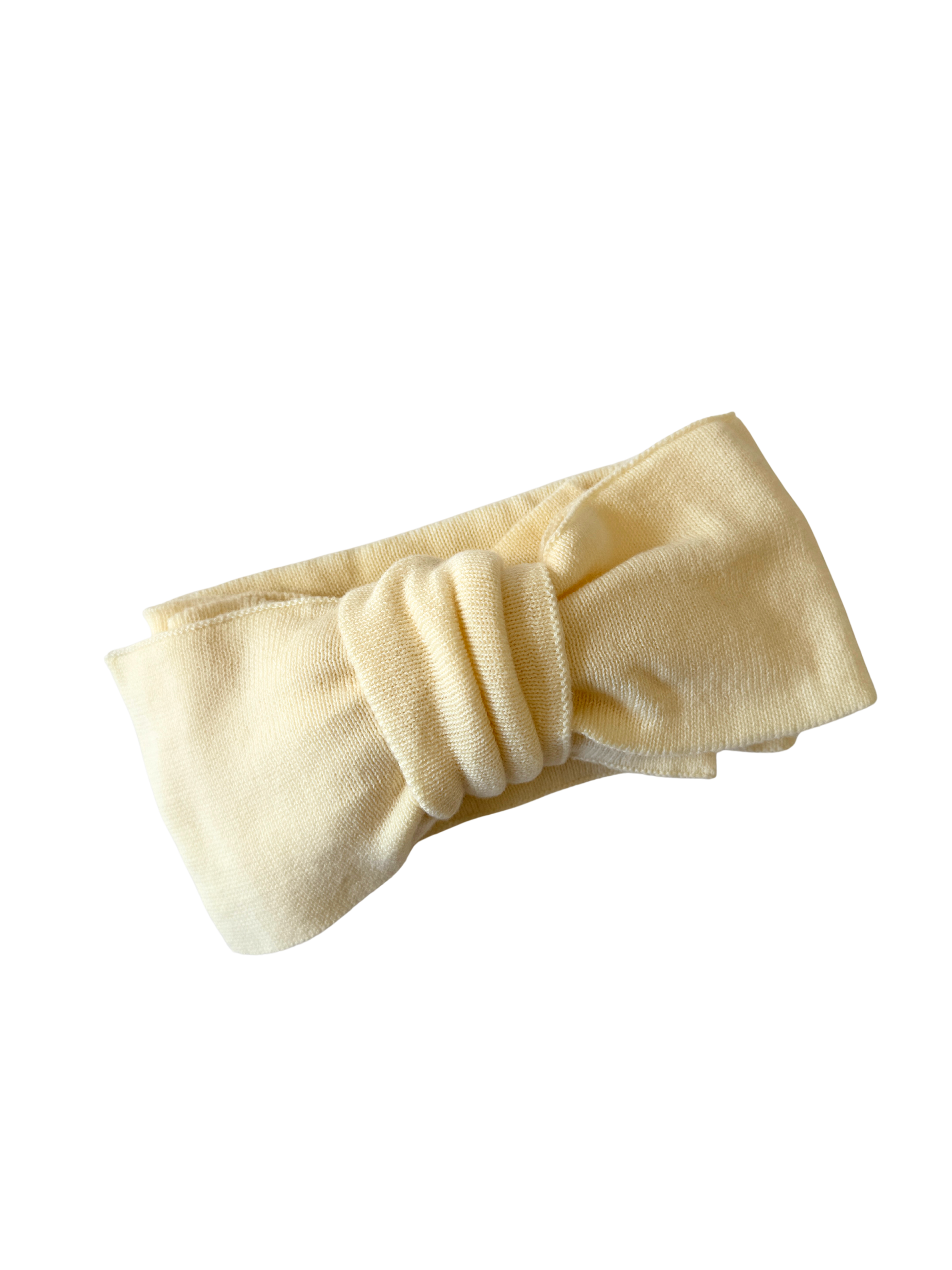 Classic Bow Headband - Cream