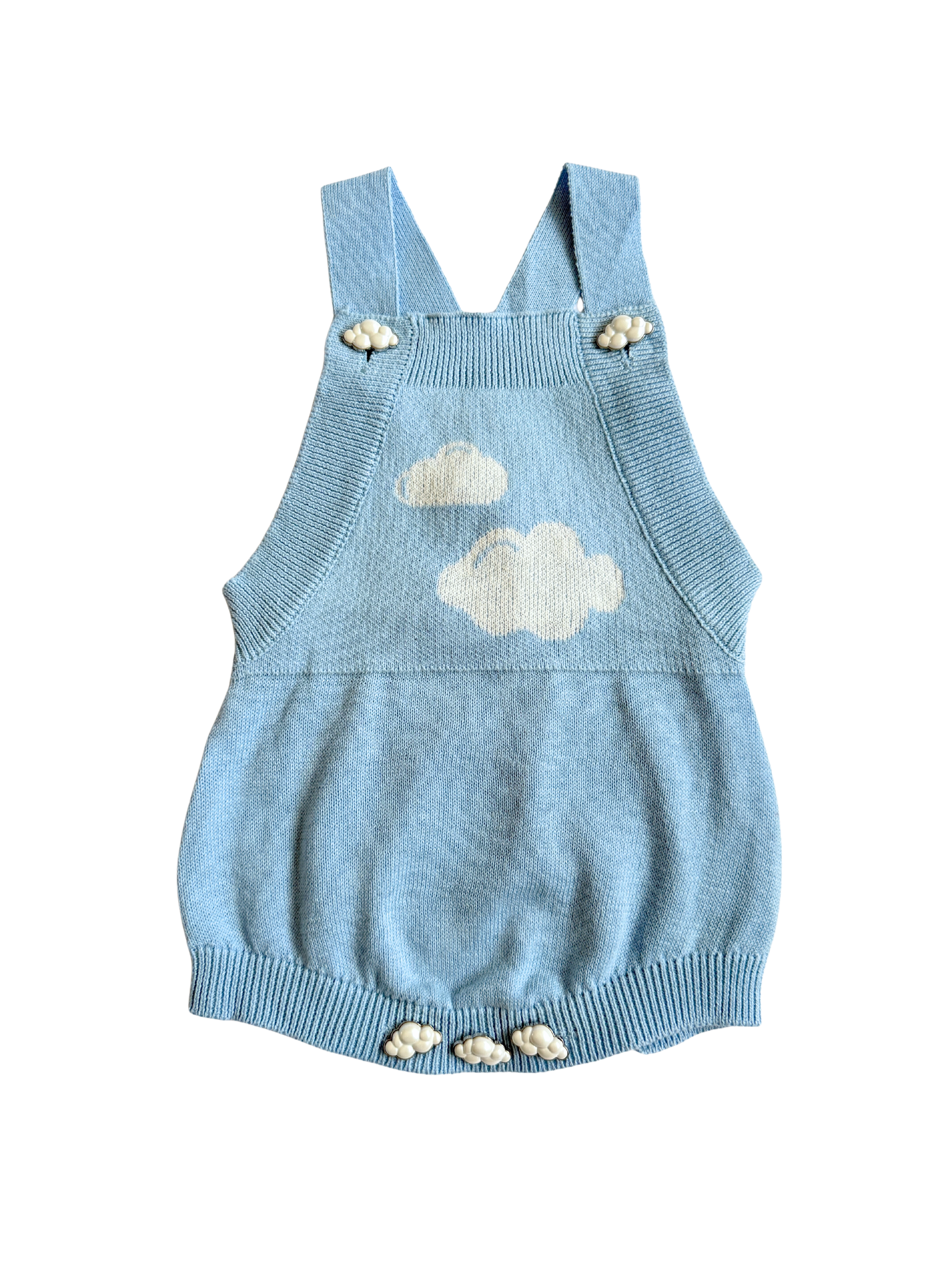 Cloud Dreams Romper - Powder Blue