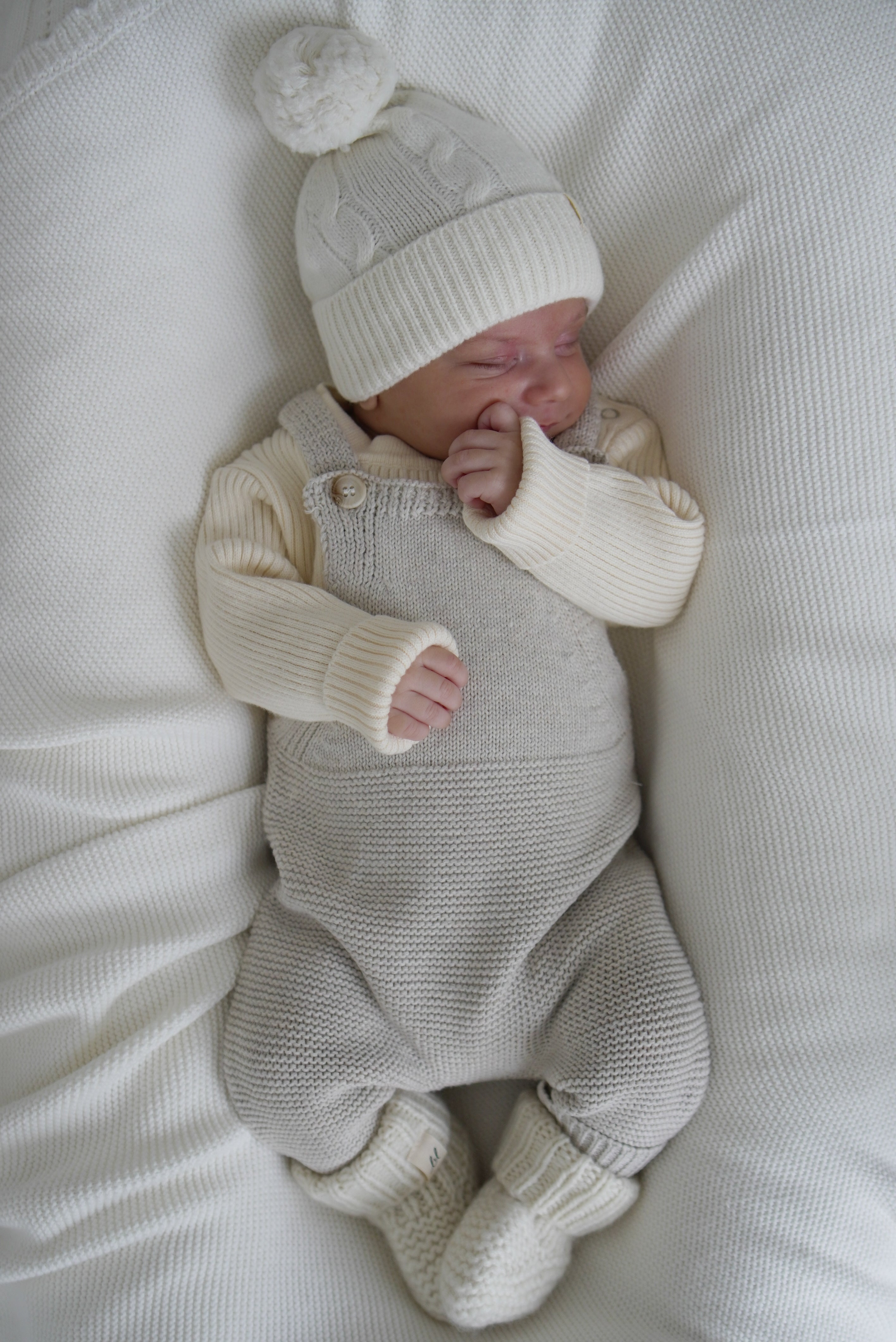 Luna + Luca Natural Knit Overalls  Luna + Luca   
