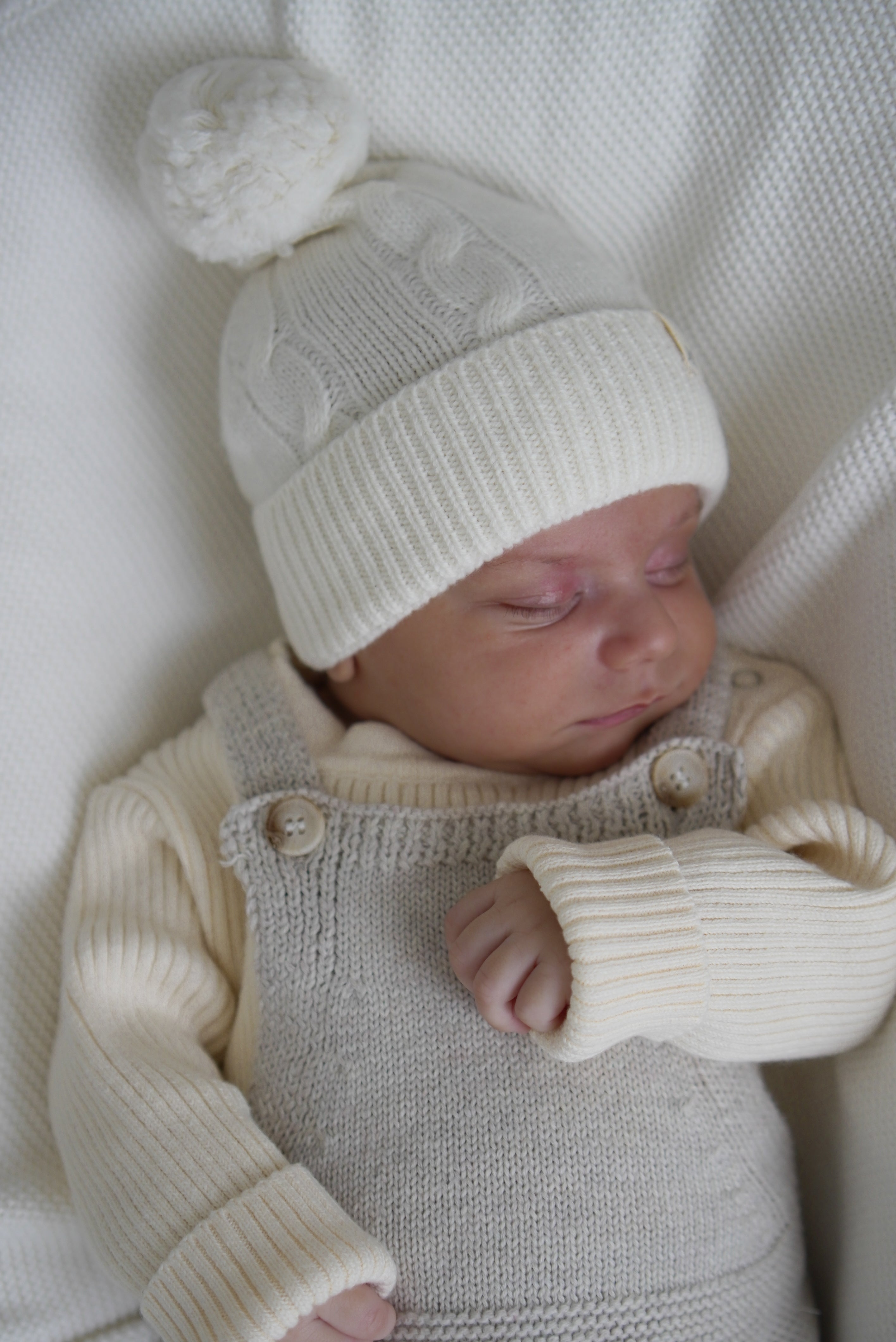 Luna + Luca Natural Knit Overalls  Luna + Luca   