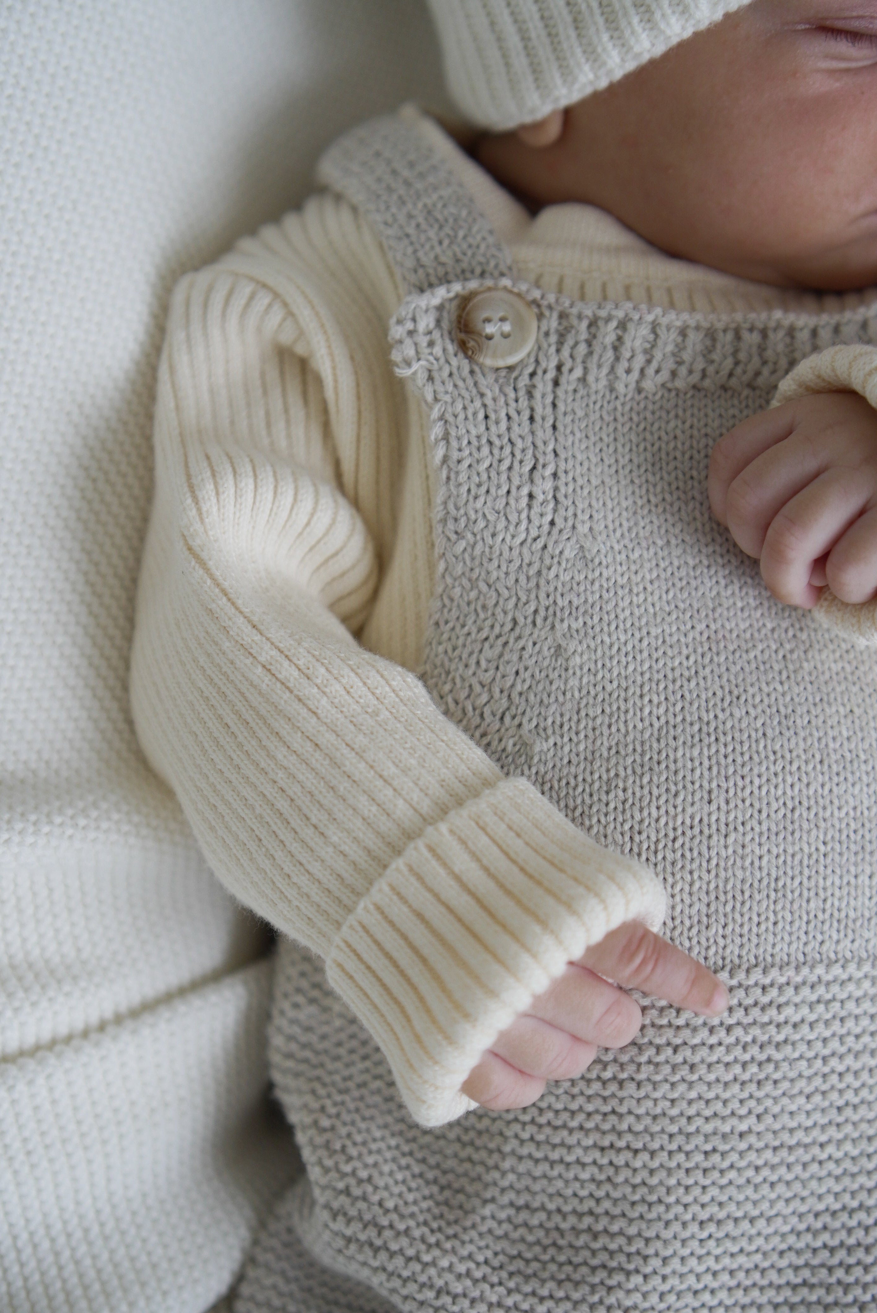 Luna + Luca Natural Knit Overalls  Luna + Luca   