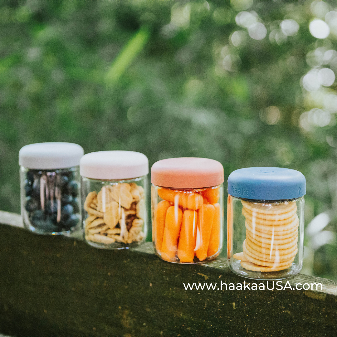 Haakaa Sealed Glass Storage Jar Set - 6 x 4 oz Glass Jars