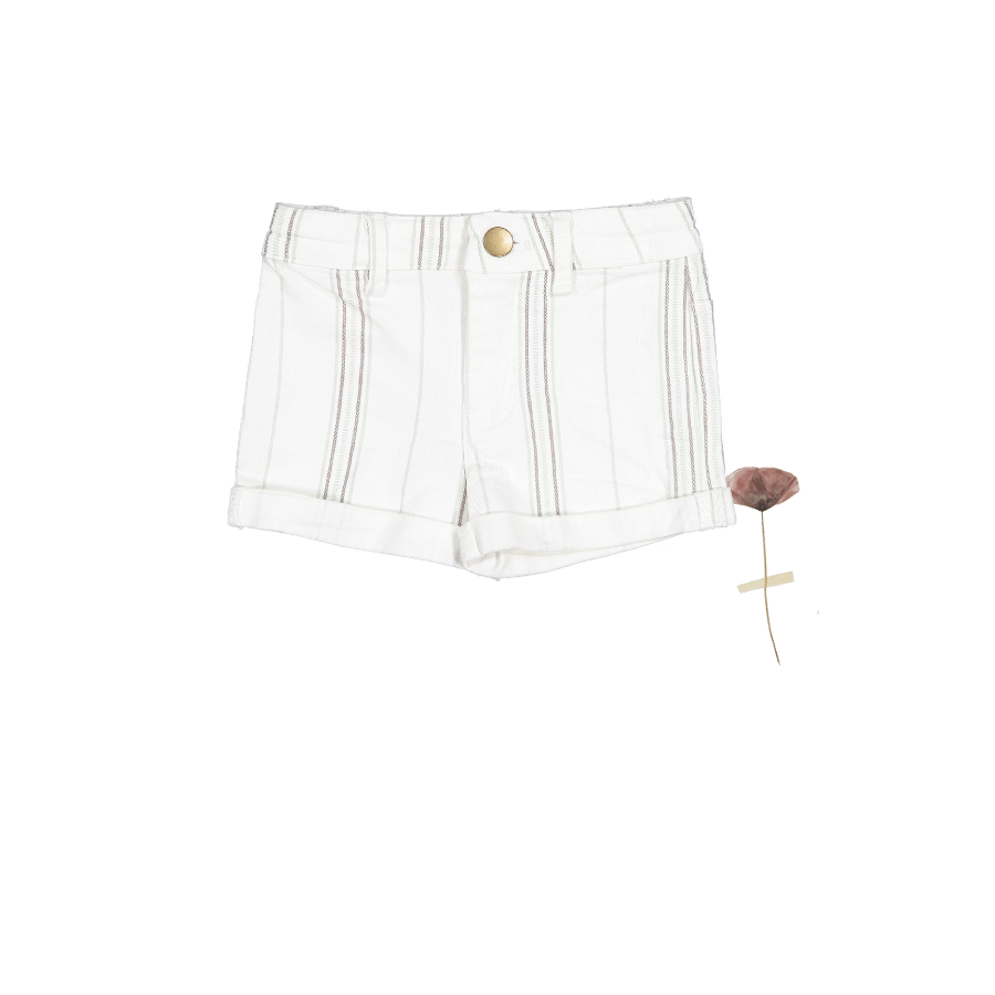 The Denim Short - Mist Stripe