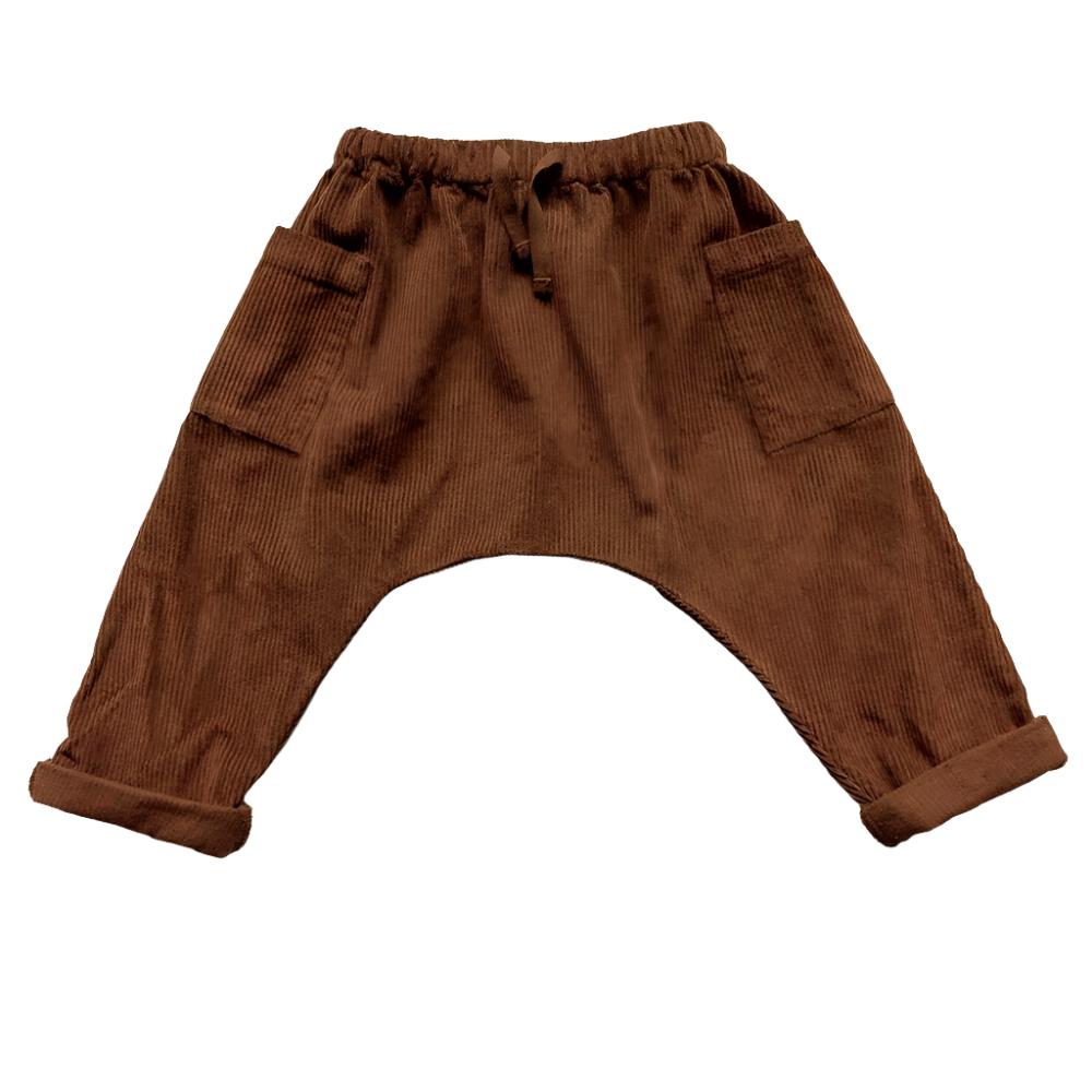 The Corduroy Harem Trouser - Rust