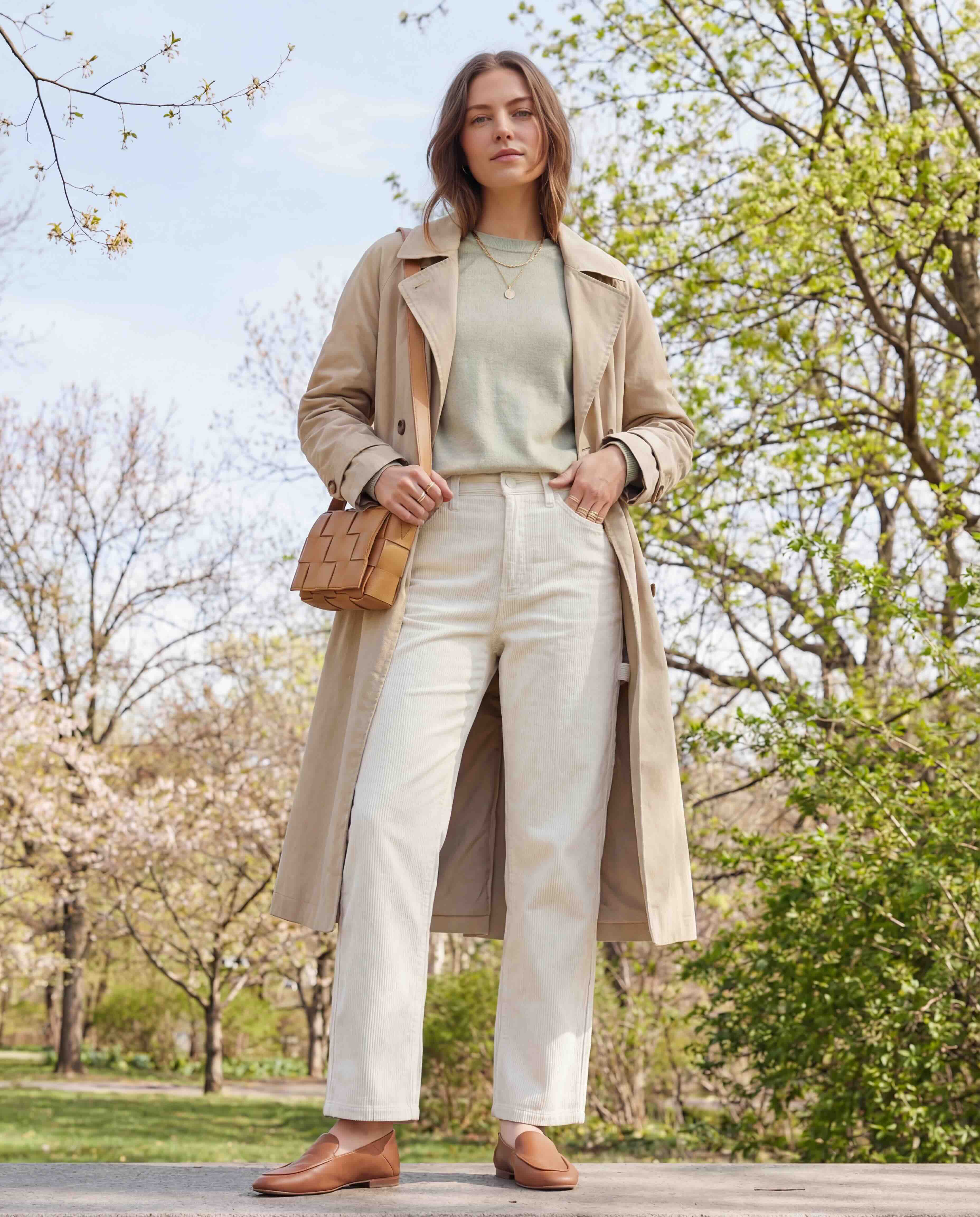 Corduroy Carpenter Pant - Winter White