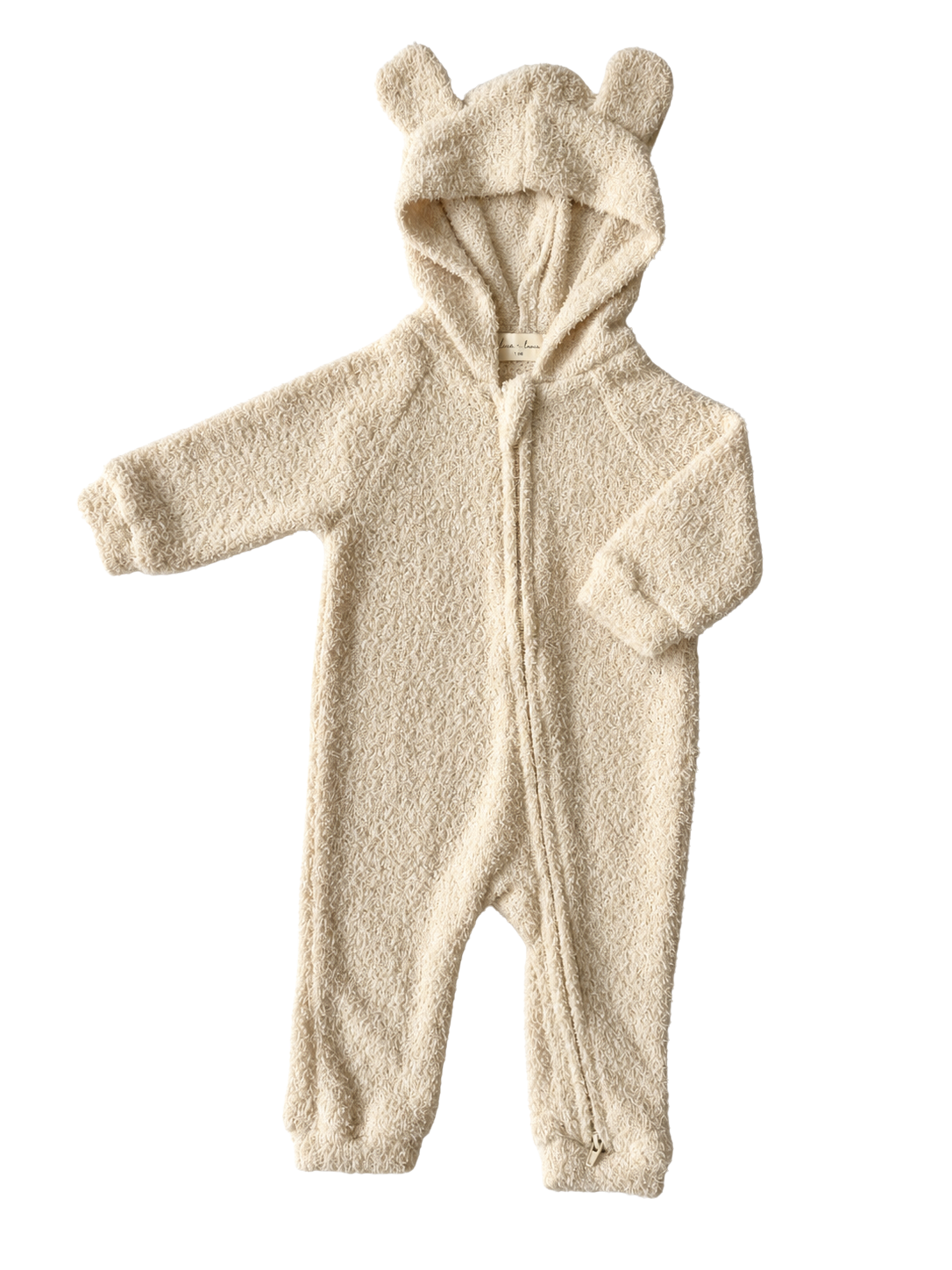 Luna + Luca Baby Bear Jumpsuit - Cozy Teddy