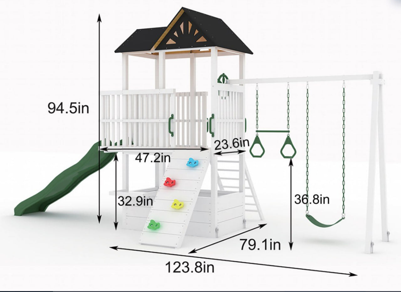 Craftsman - Modern Backyard Outdoor Swing Set Outdoor Avenlur.com   