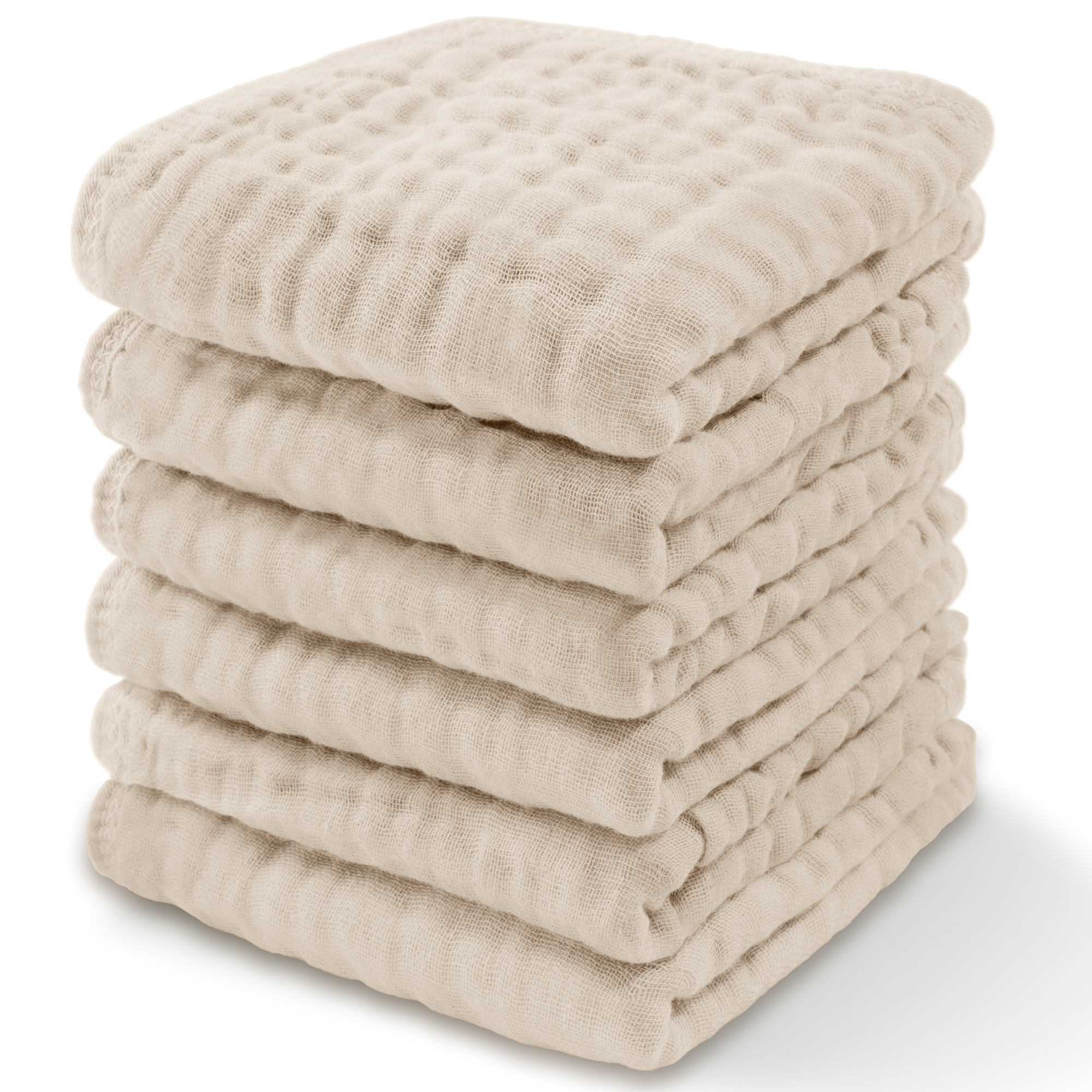 Muslin Washcloths by Comfy Cubs - Sand