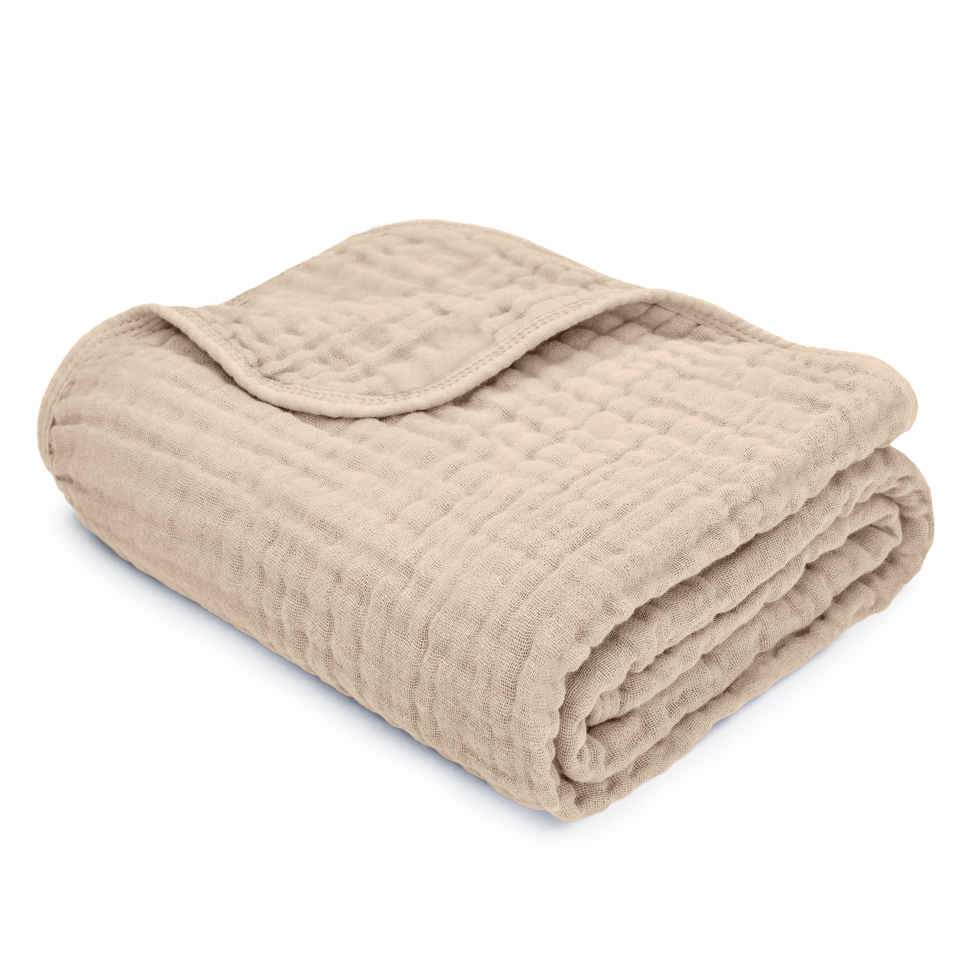 Baby Muslin Blanket by Comfy Cubs in Sand