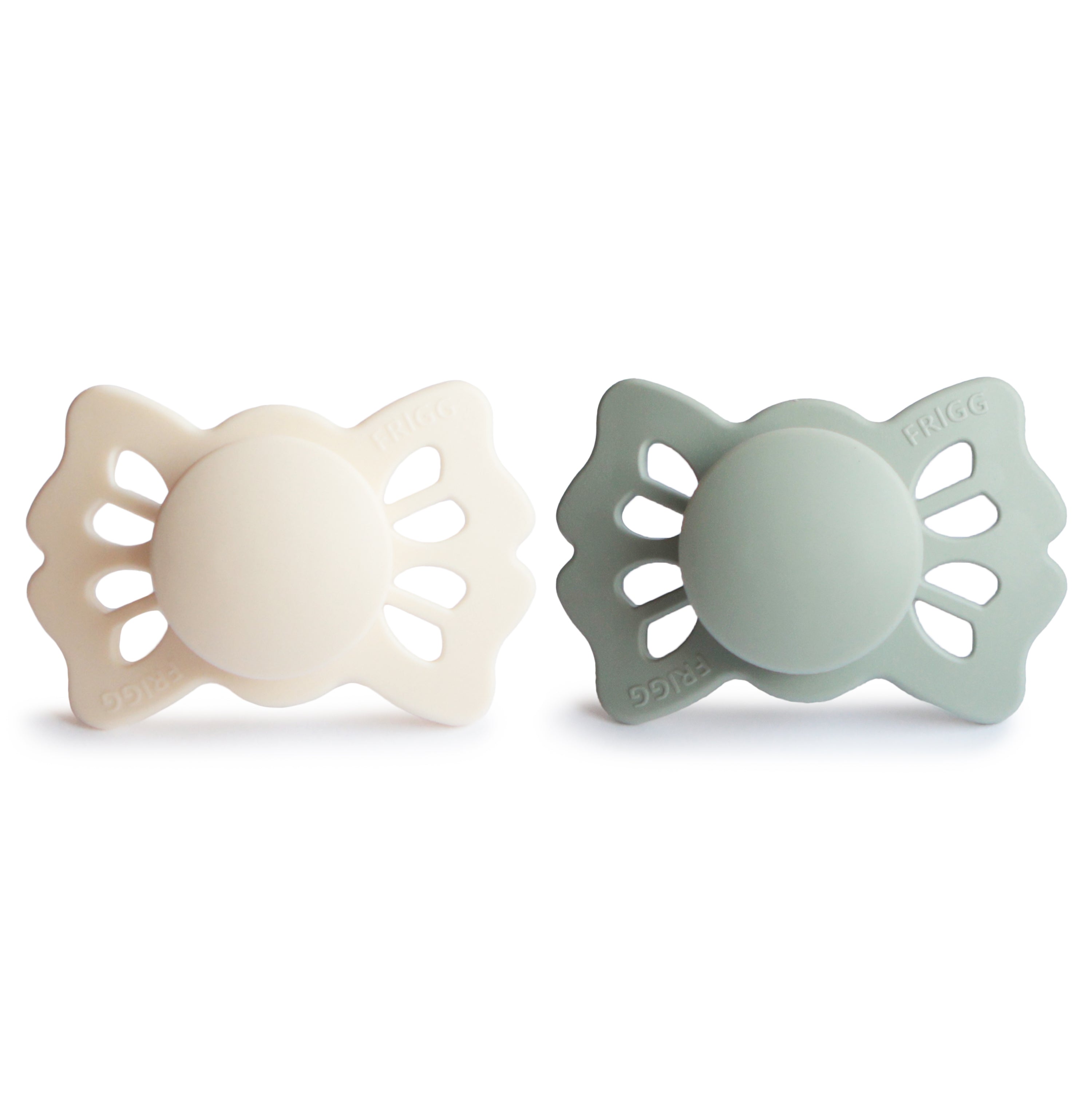 FRIGG Lucky Symmetrical Silicone Pacifier 2-Pack (0-6 Months) FRIGG PACIFIERS Mushie   