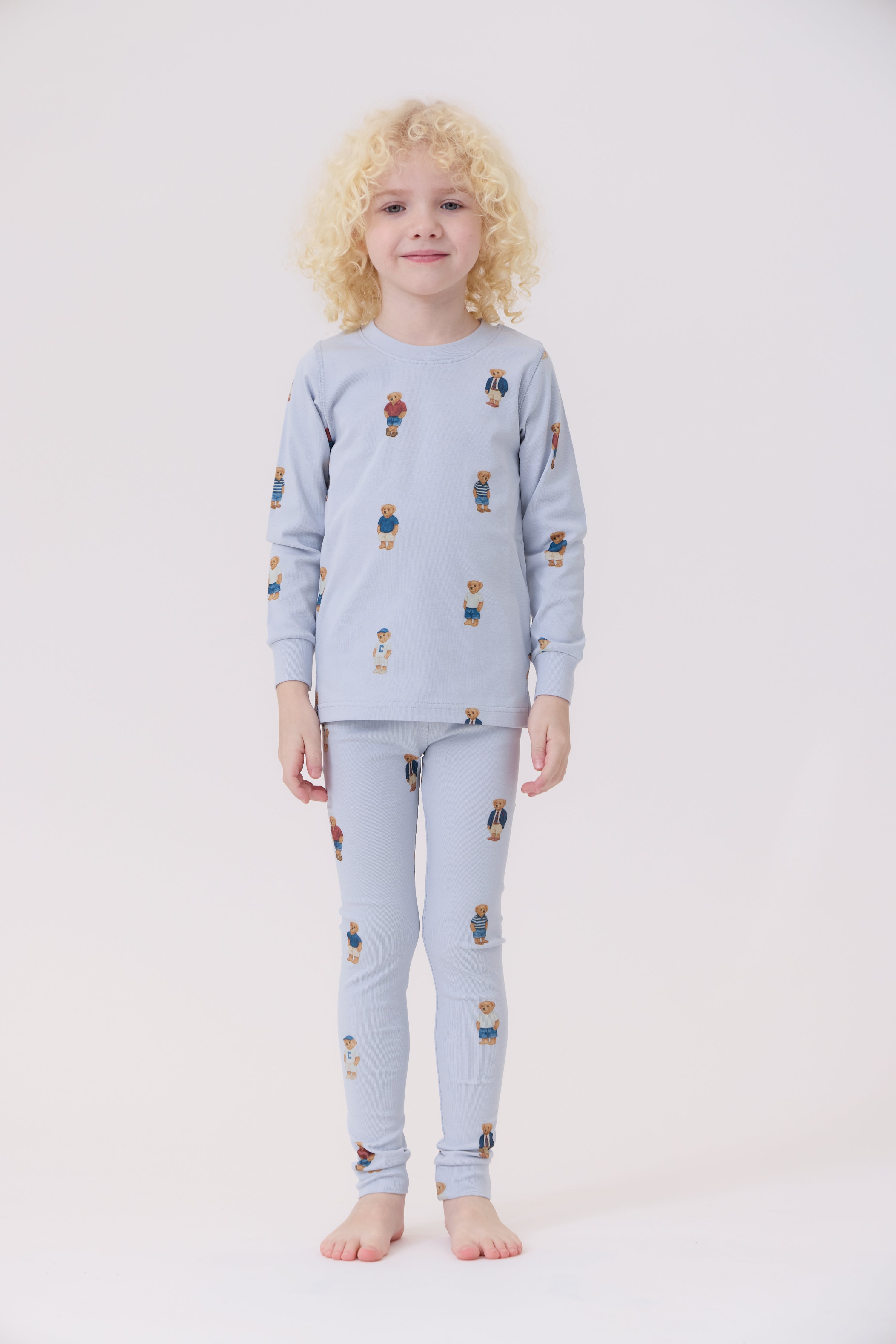 Teddy Crewneck Set - Light Blue