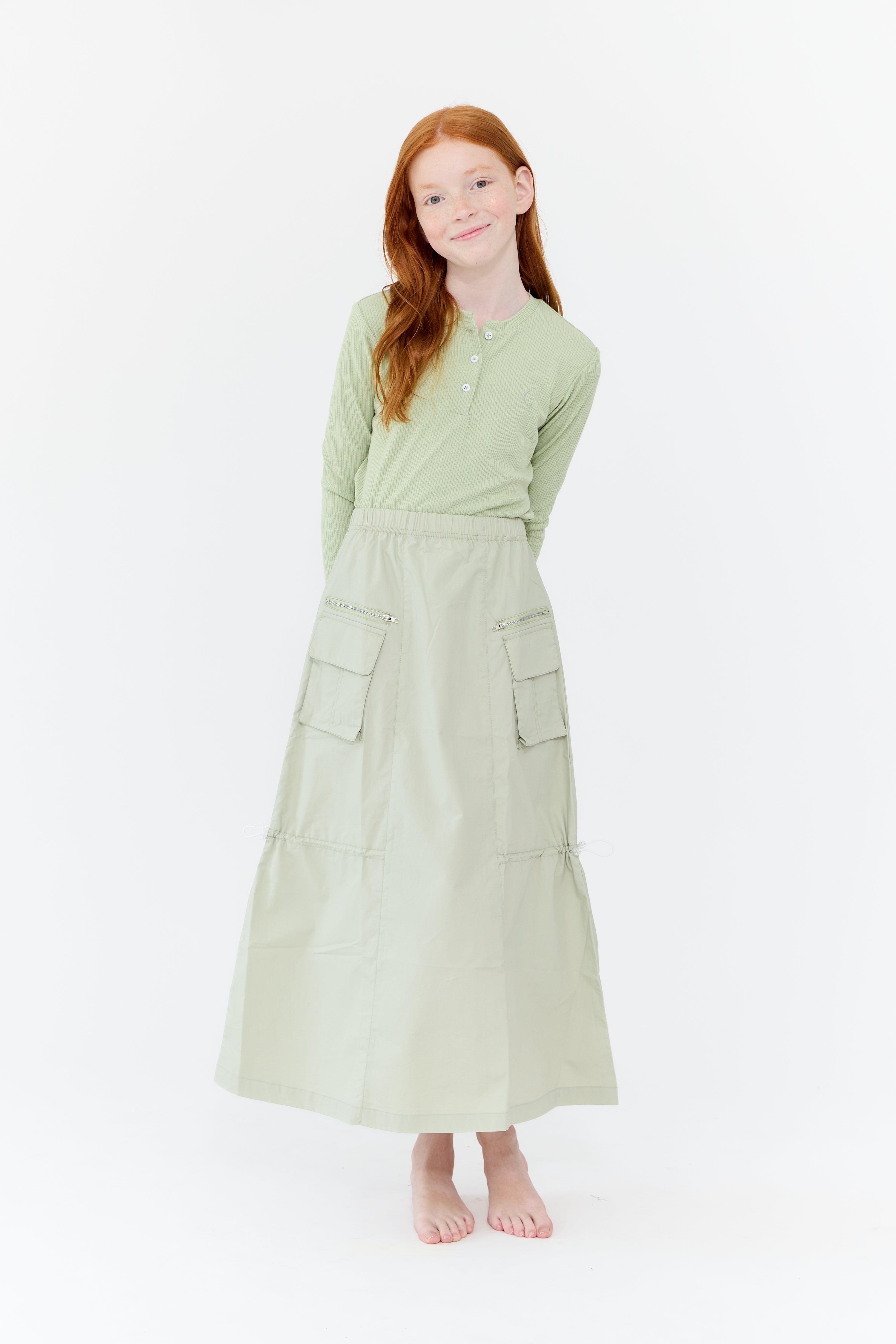 Bae Maxi Skirt - Vintage Green