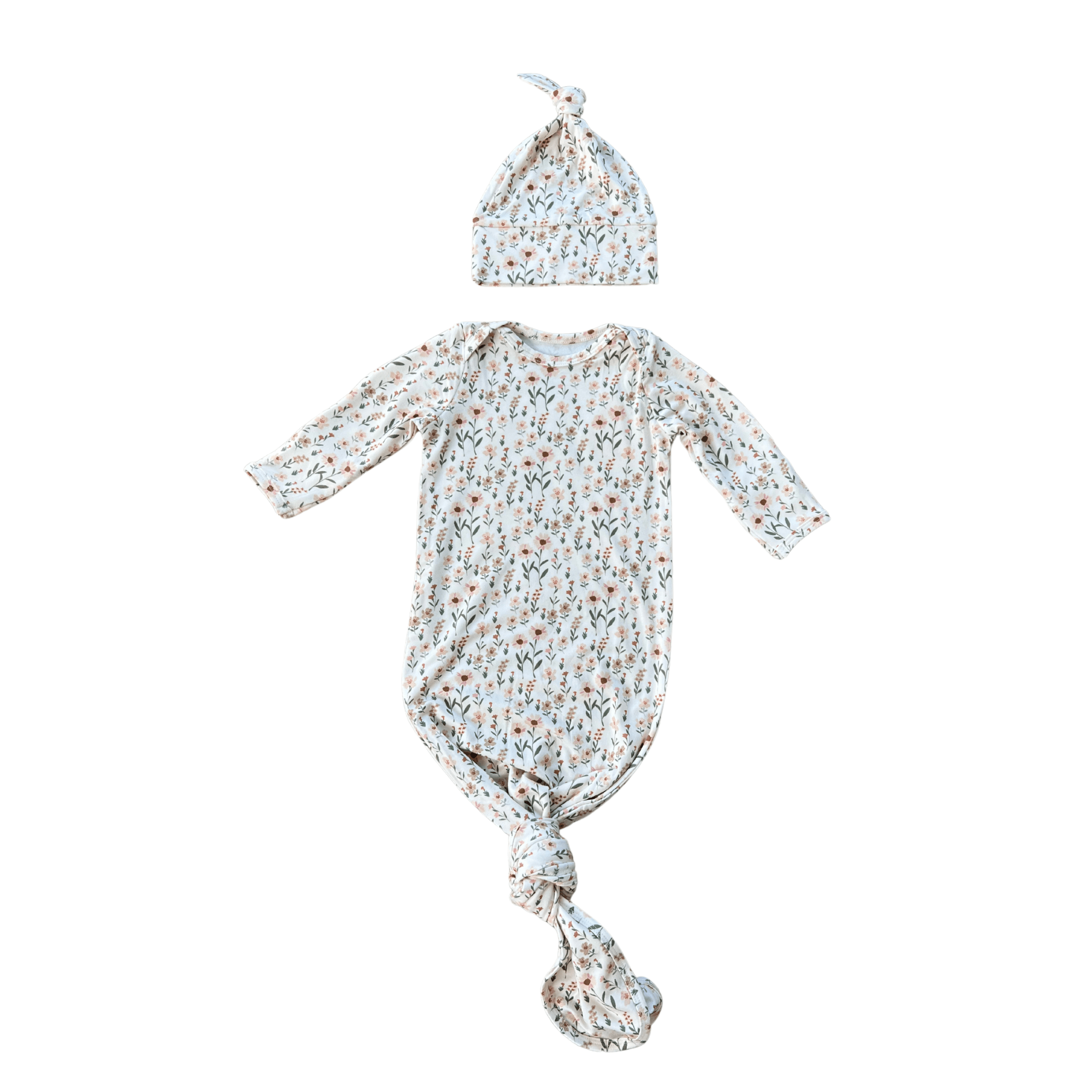 Baby Girl Knotted Sleeper Set