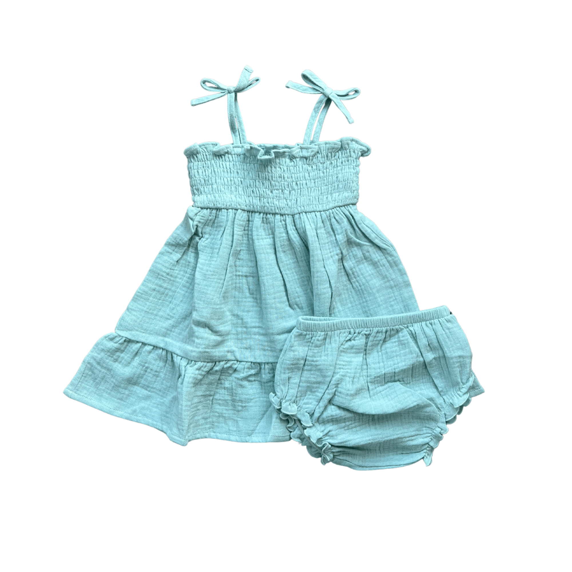 Baby Girl Tiered Mini Dress Set