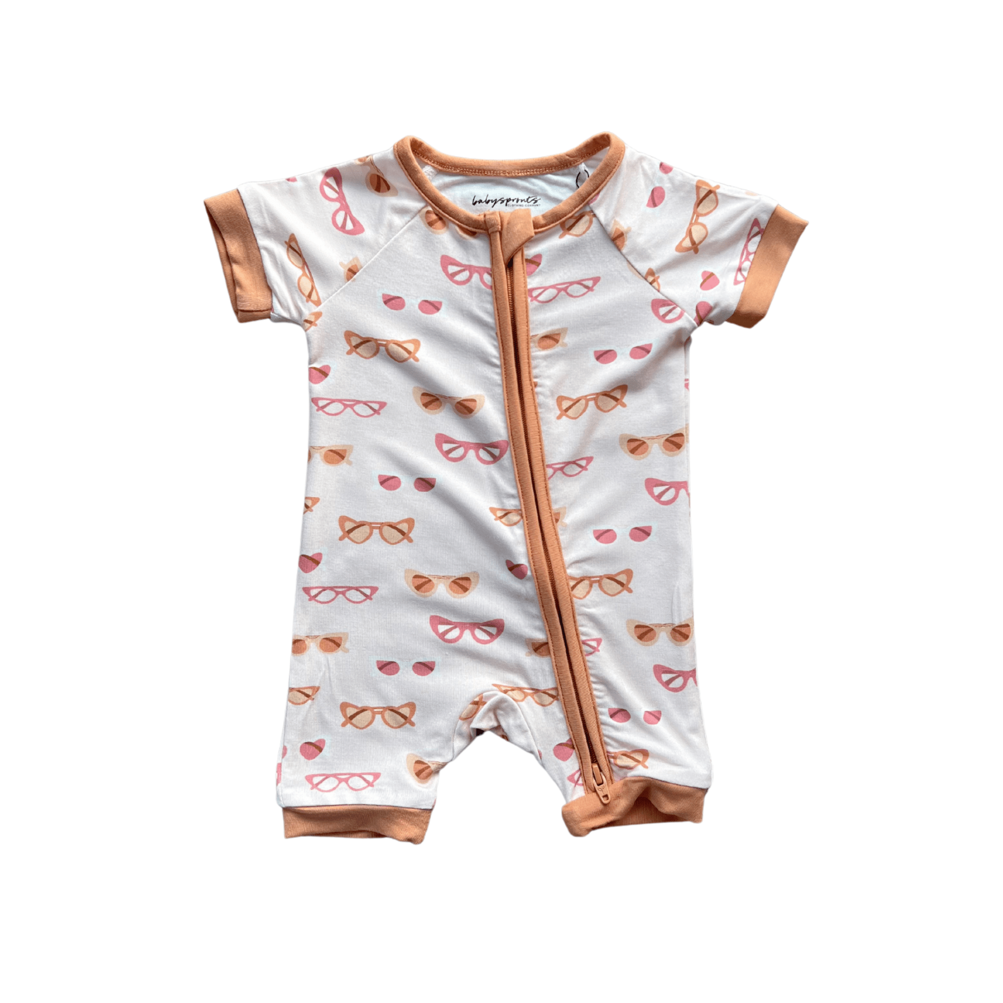 Baby Girl Summer Zip Romper