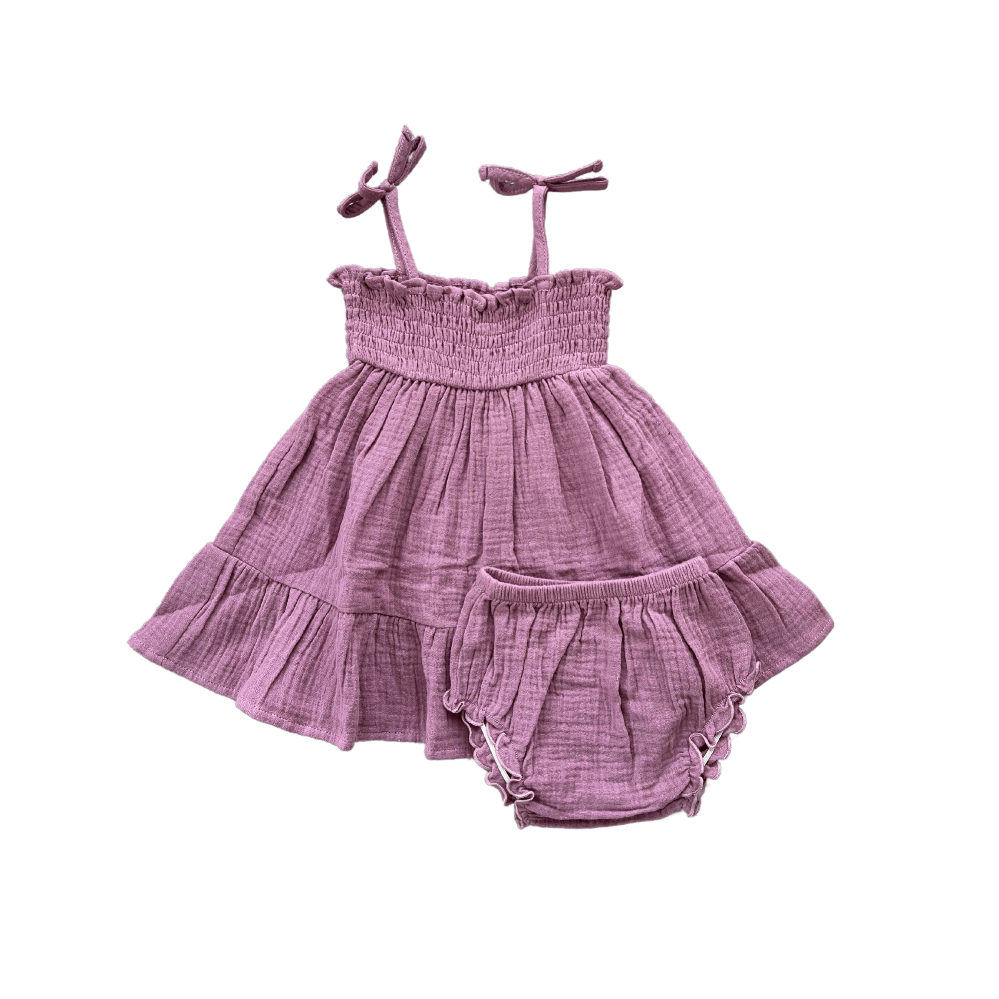 Baby Girl Tiered Mini Dress Set