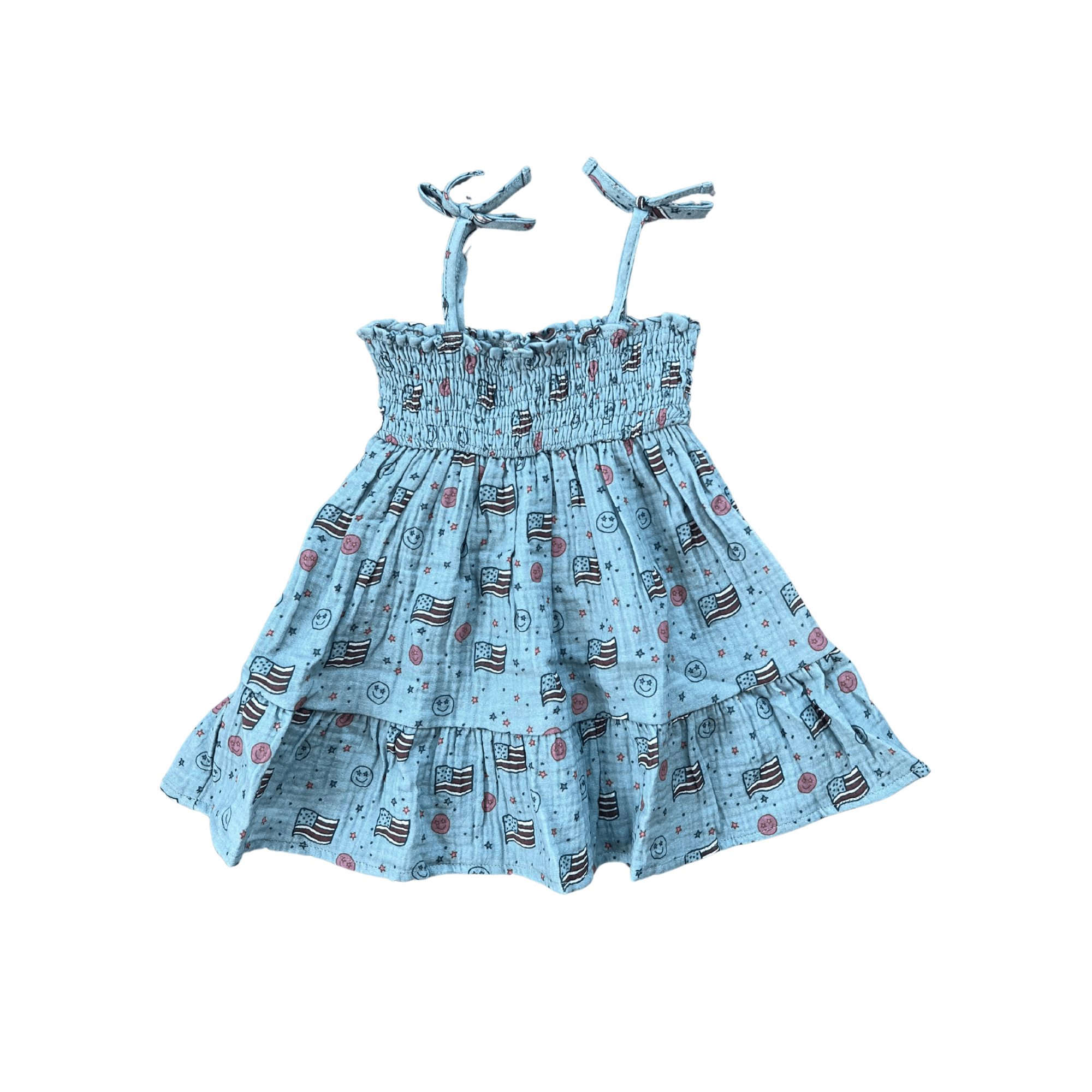 Girl's Tiered Mini Dress