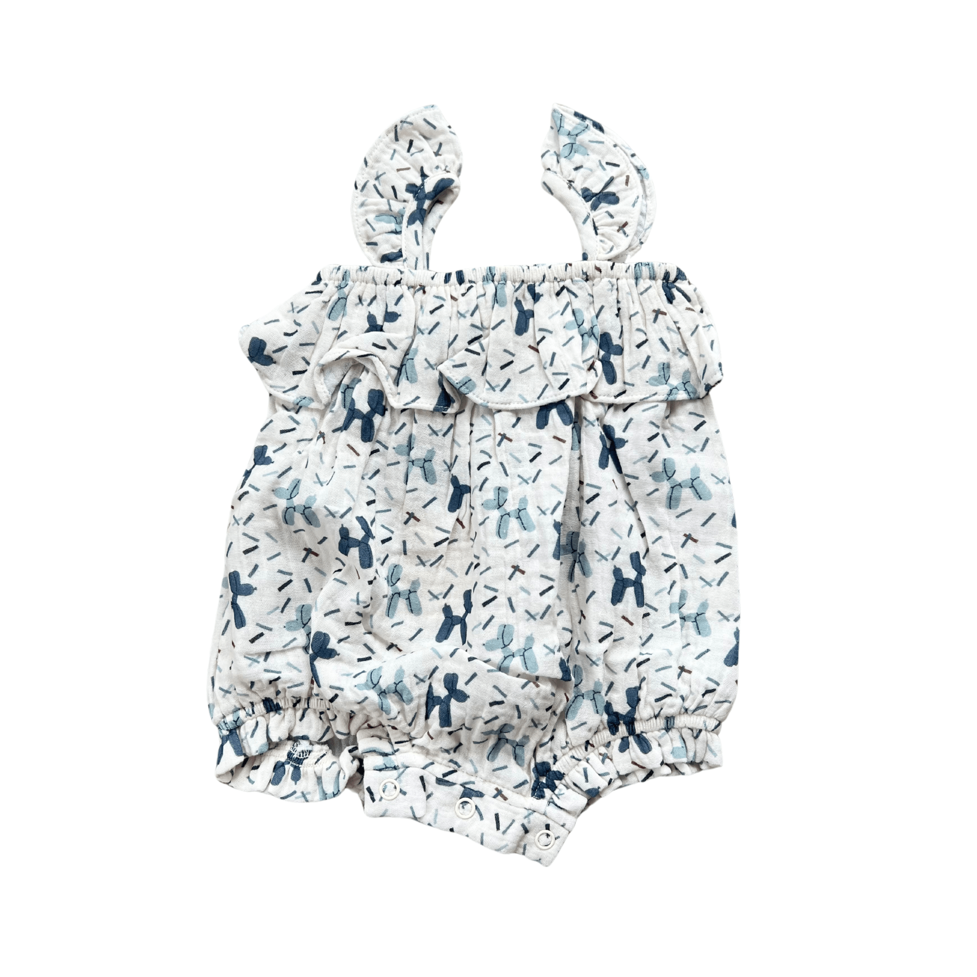 Baby Girl Gauze Bubble Romper