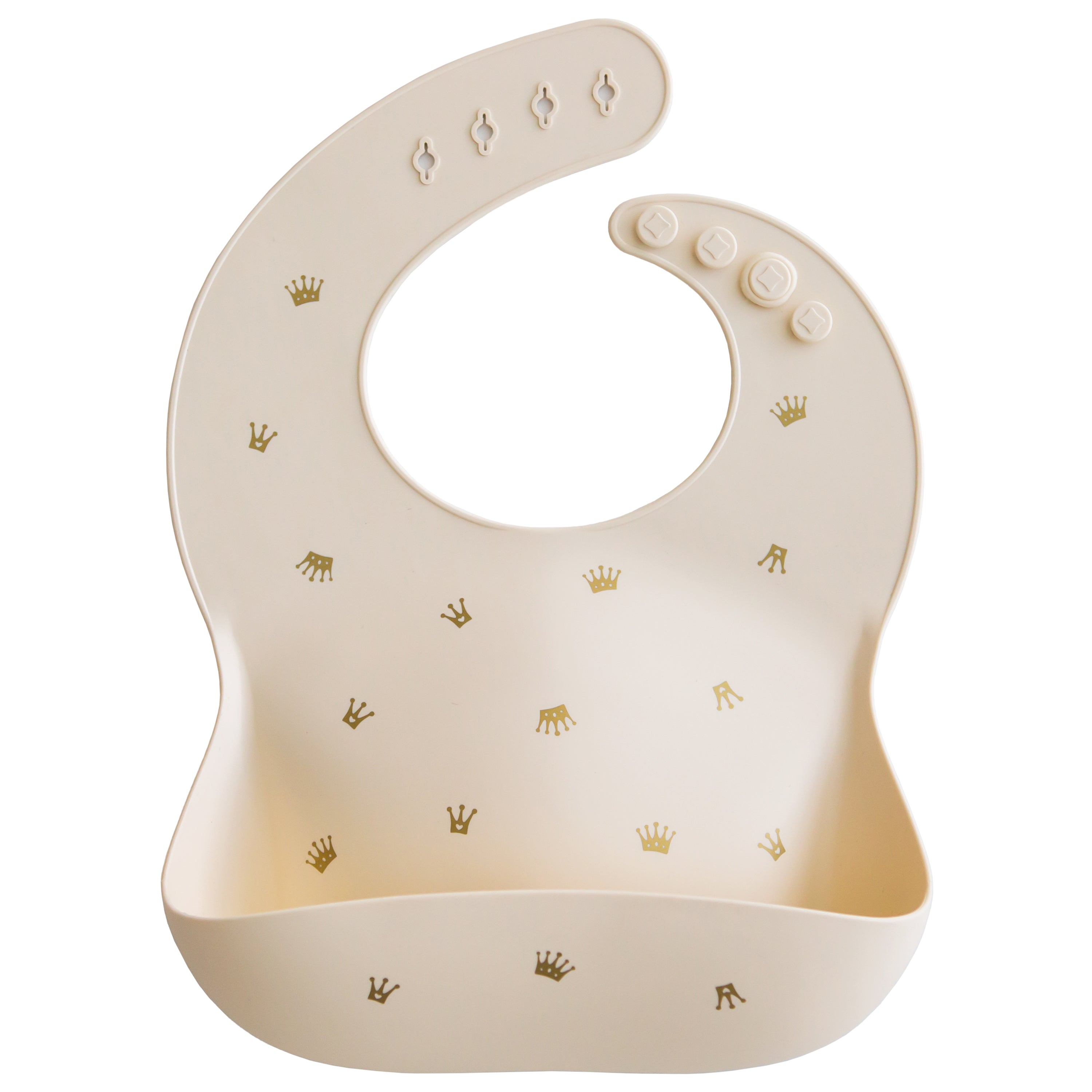 Silicone Baby Bib Silicone Bib Mushie Crowns  