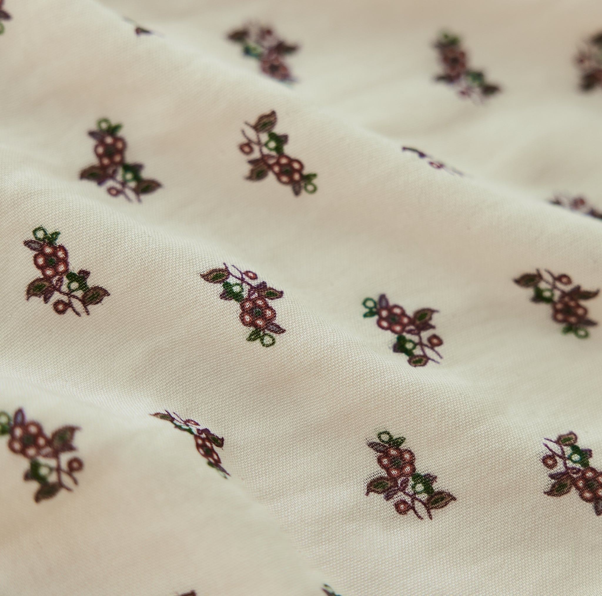 Rosie Pajama Pant - Antique white & Crimson floral