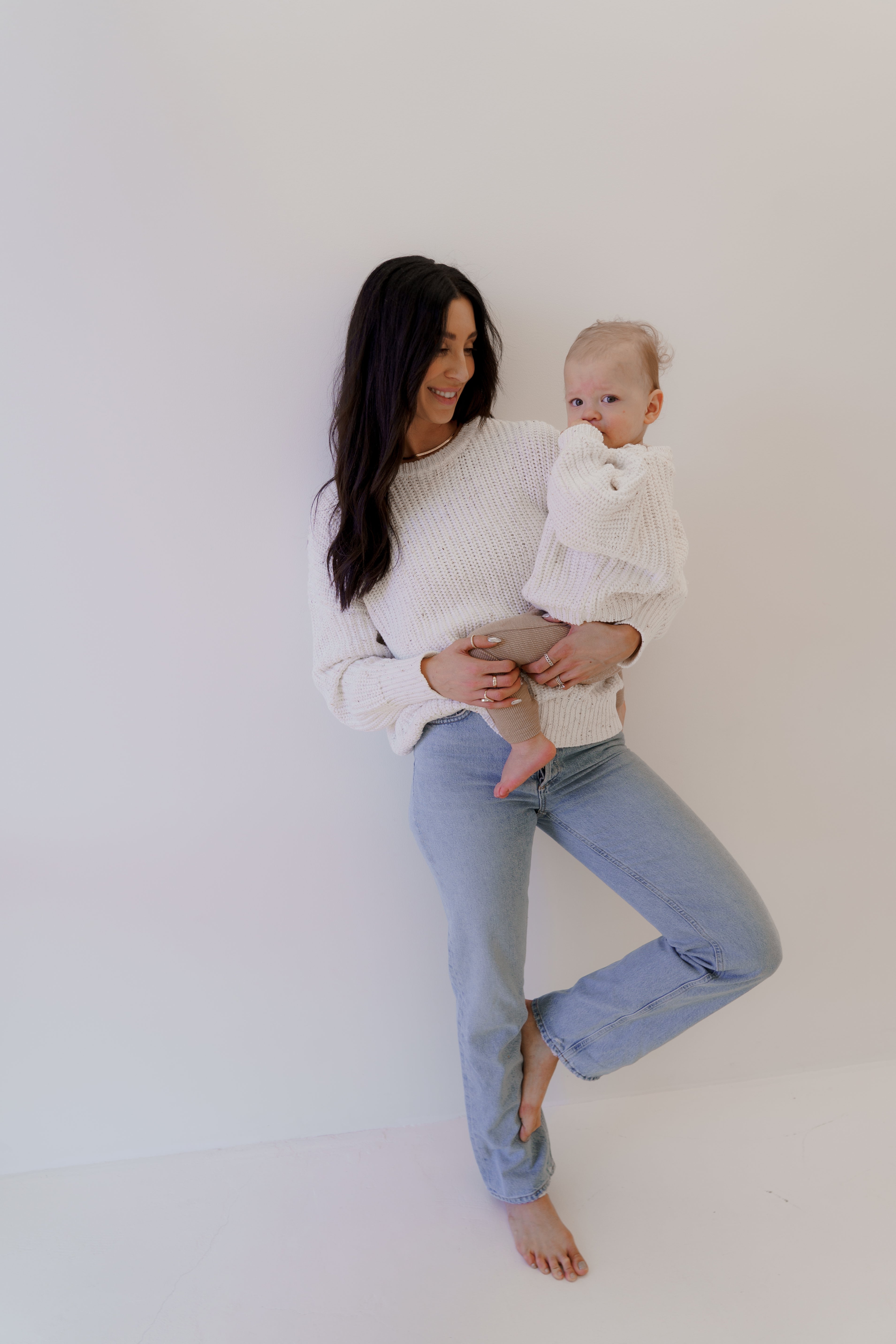 Child Knit Sweater | Cloud Confetti