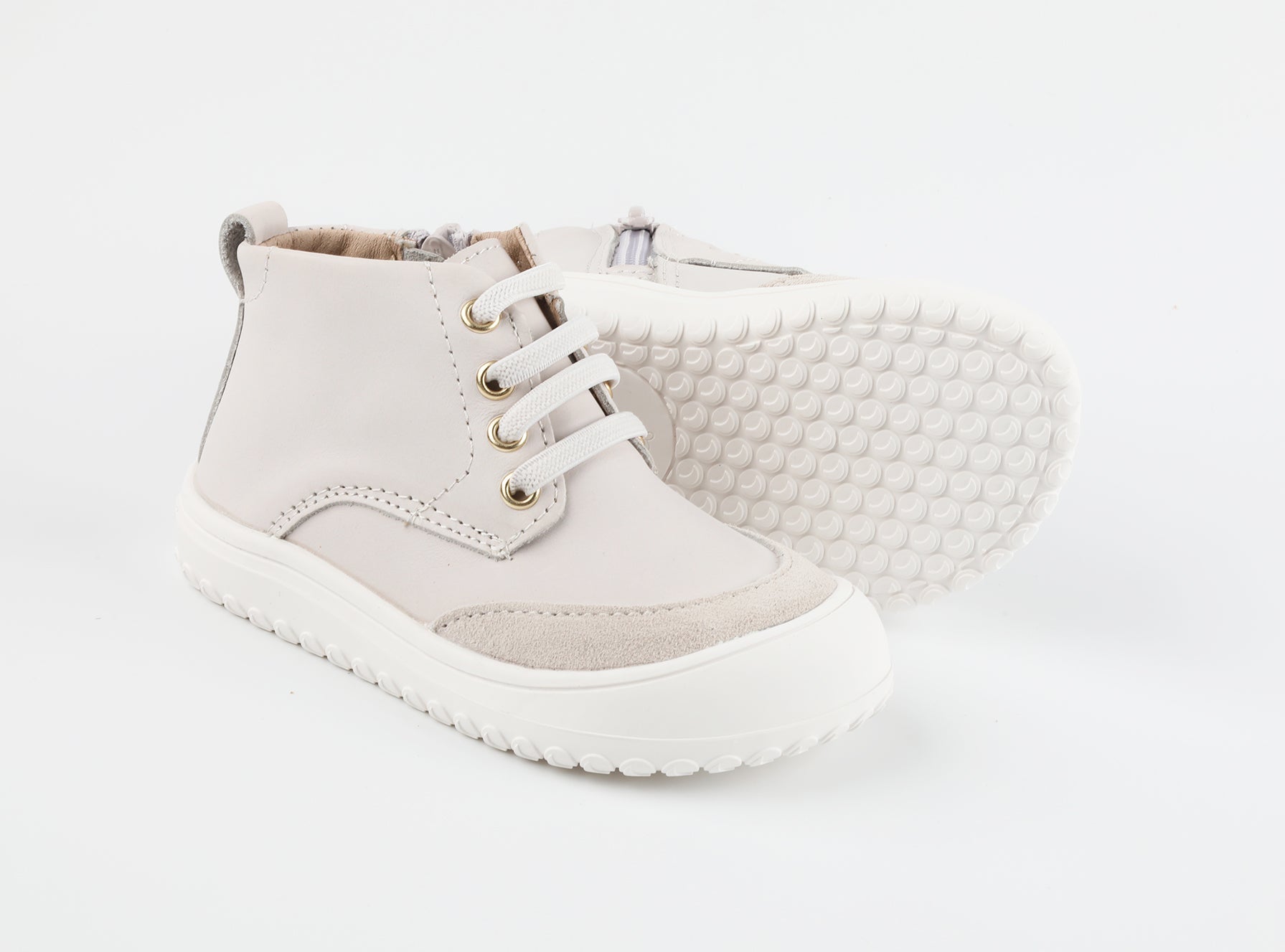 Play Perfect Bone High Top {Premium Leather}