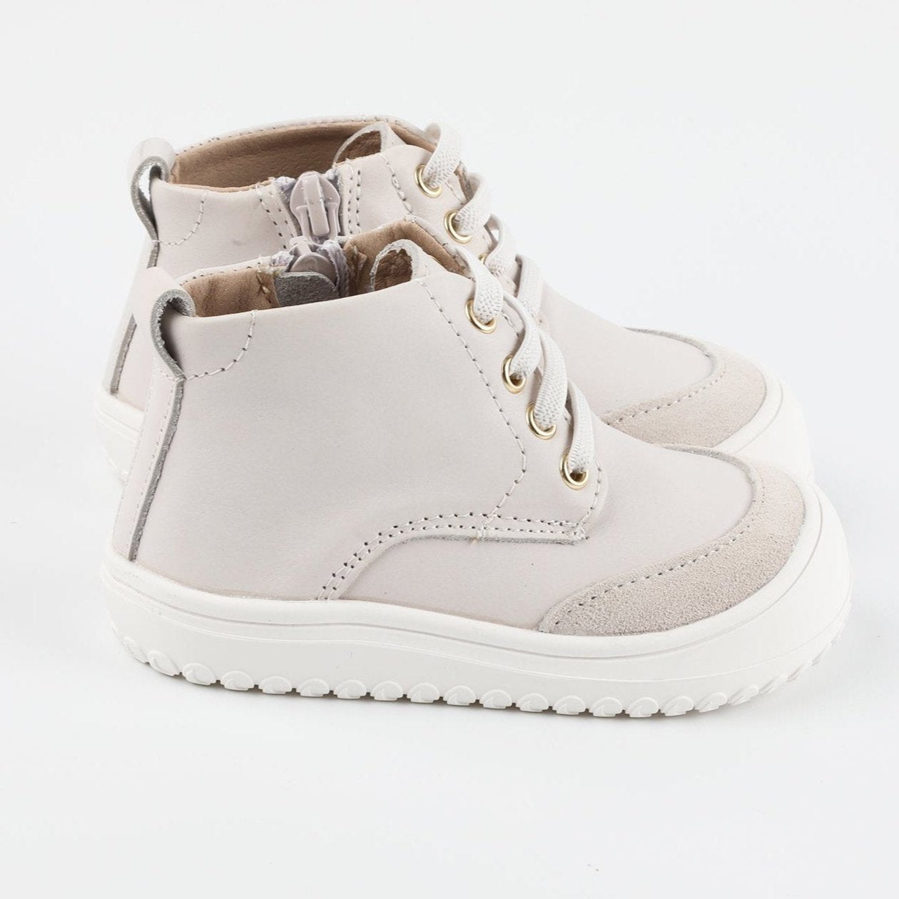 Play Perfect Bone High Top {Premium Leather}