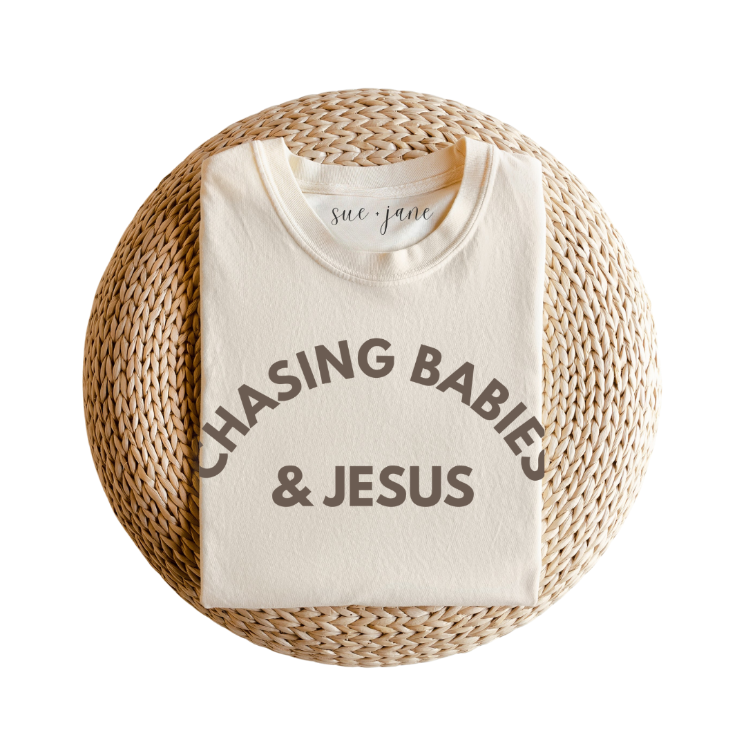 Chasing Babies & Jesus Organic Cotton Tee