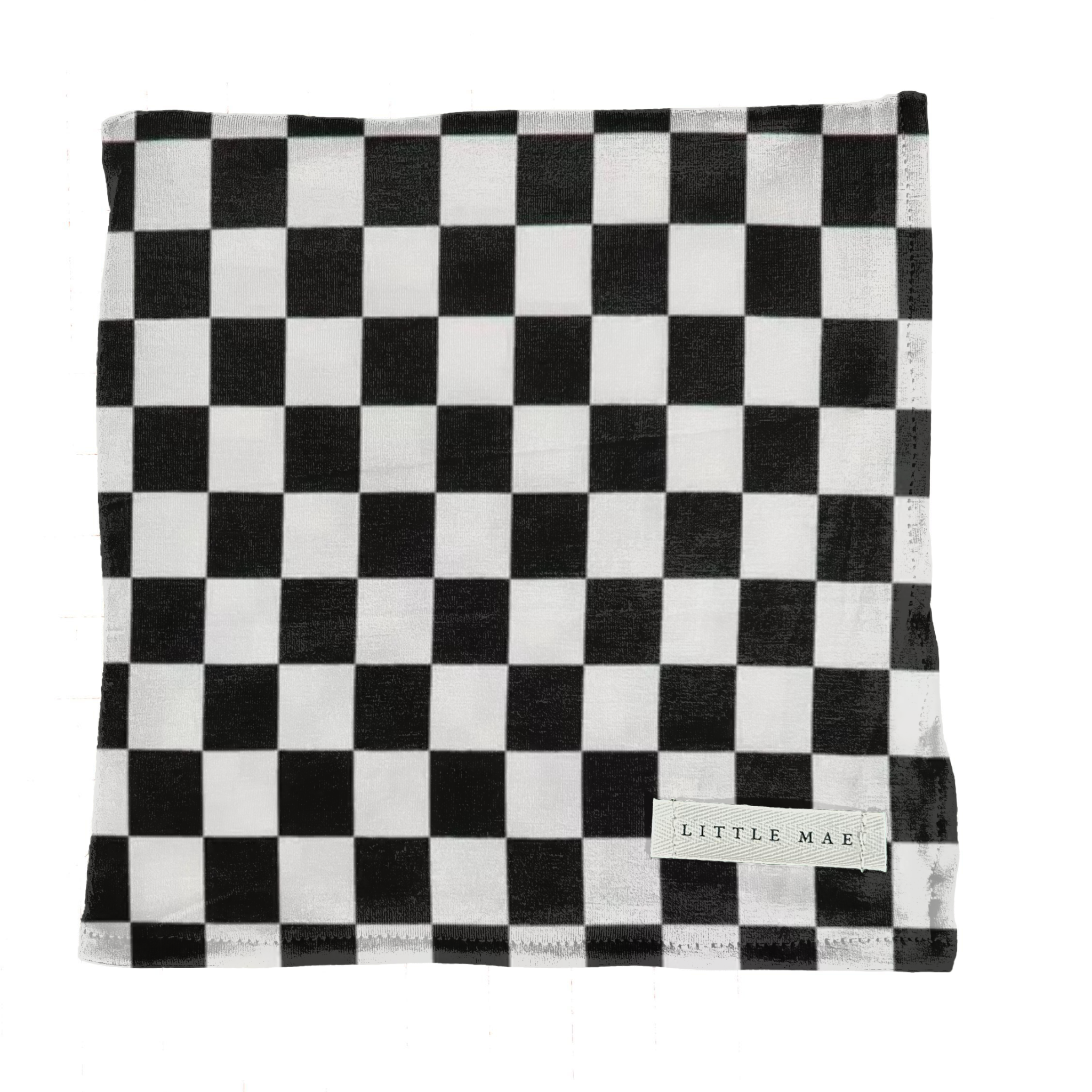 Race Black & White Checkered Stretch Swaddle