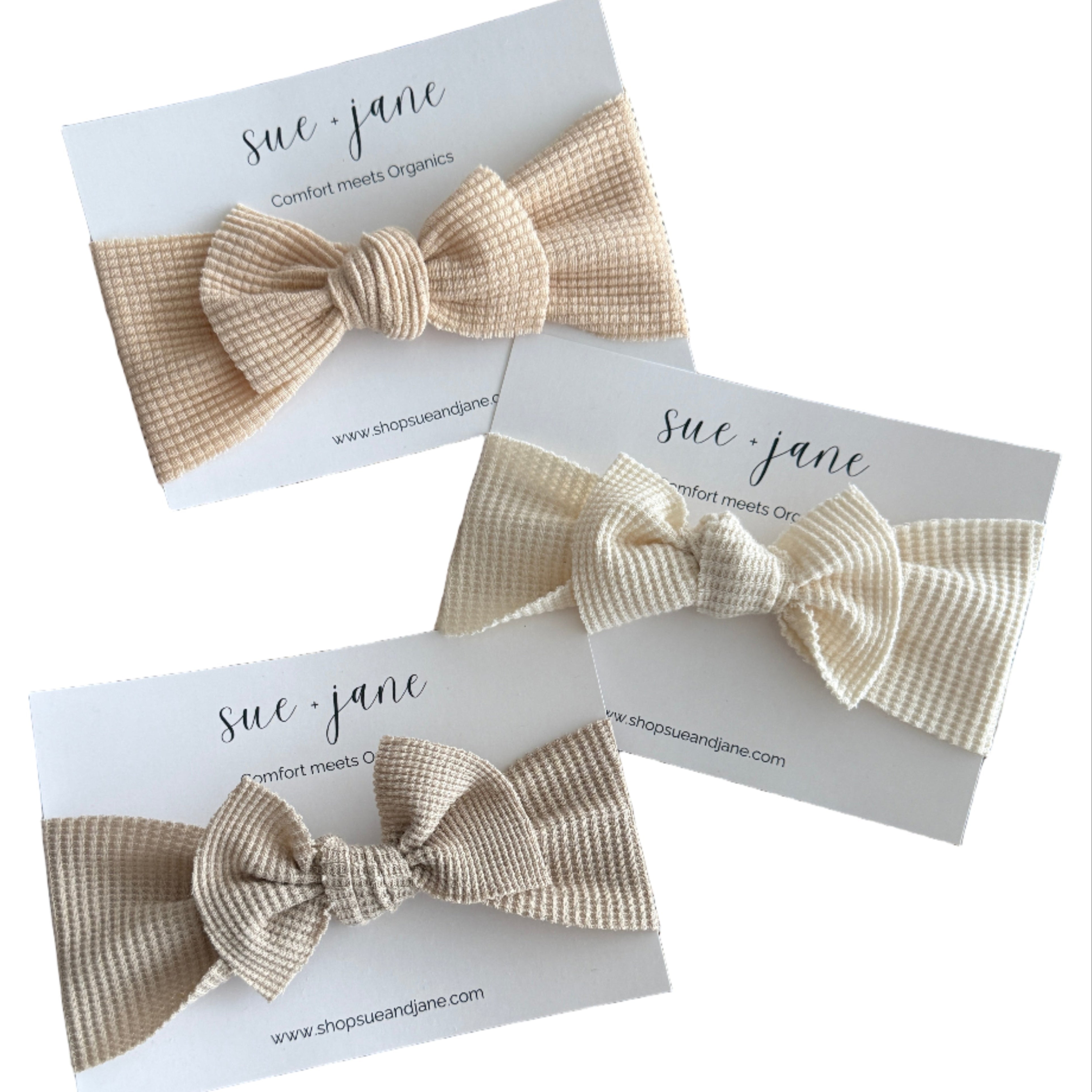 Organic Cotton Waffle Baby Headband | 0–2 Years