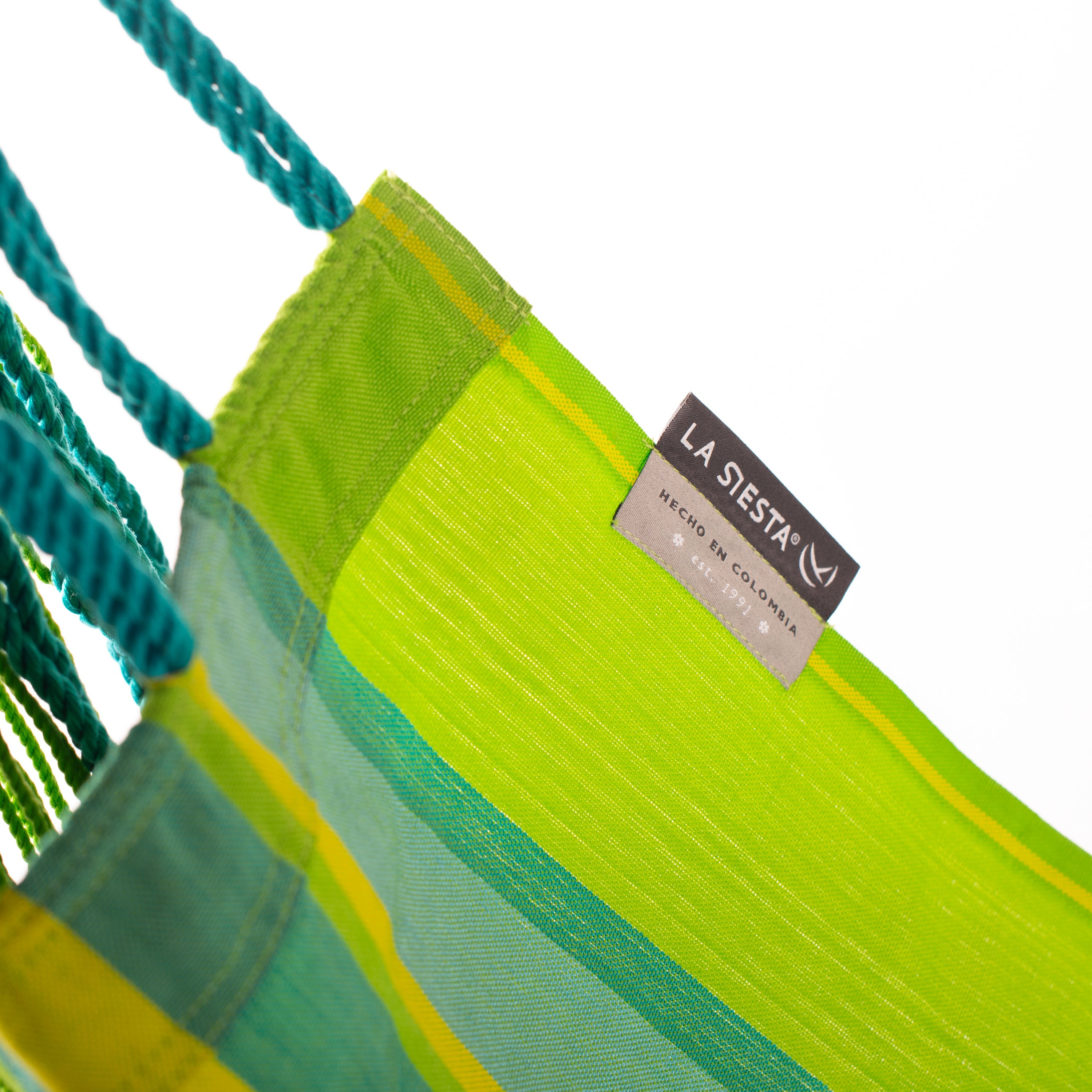 Udine Outdoor Lime - Weather-Resistant Hammock Chair with FSC® certified Eucalyptus Stand