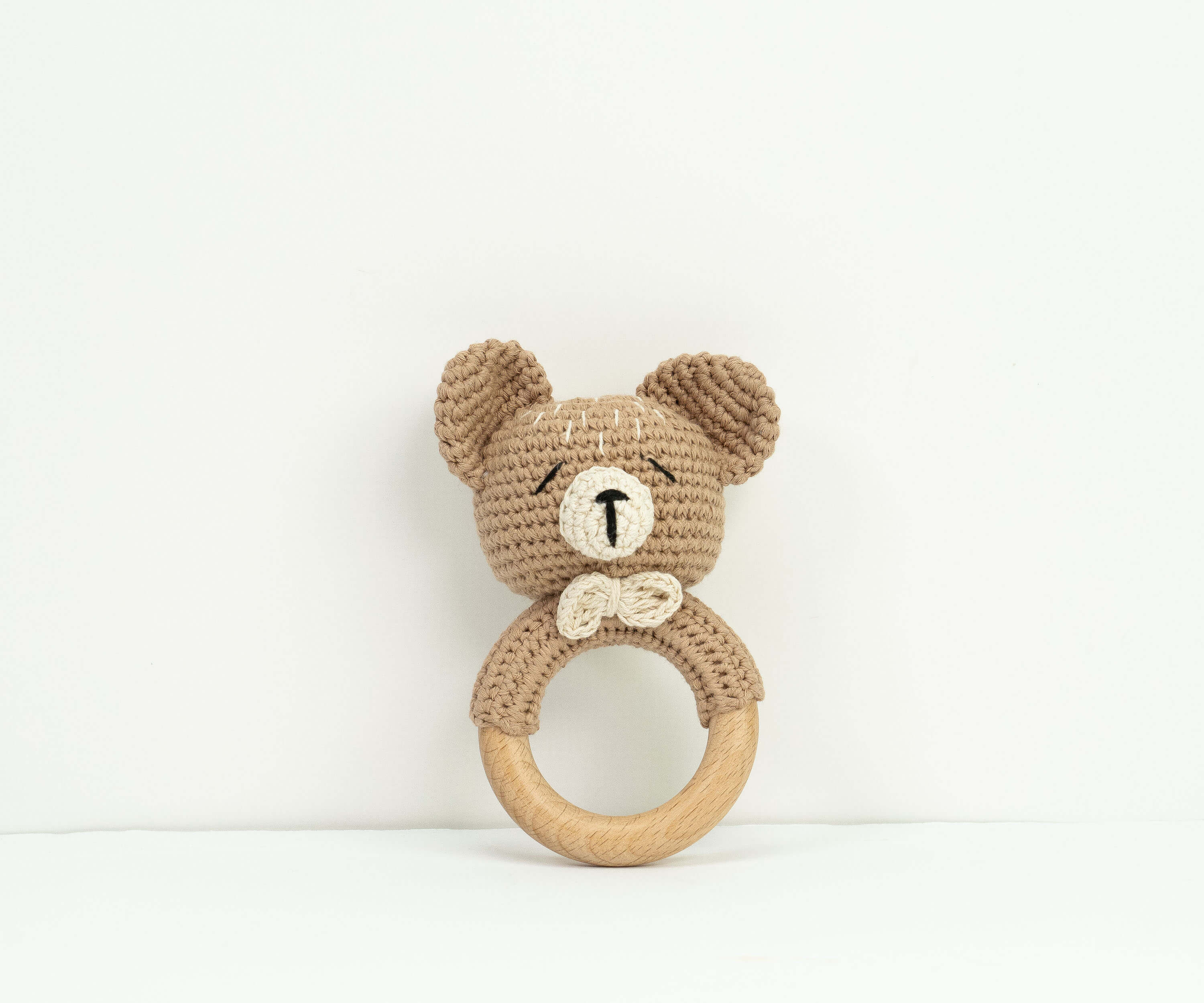 Animal Wooden Rattle Teether
