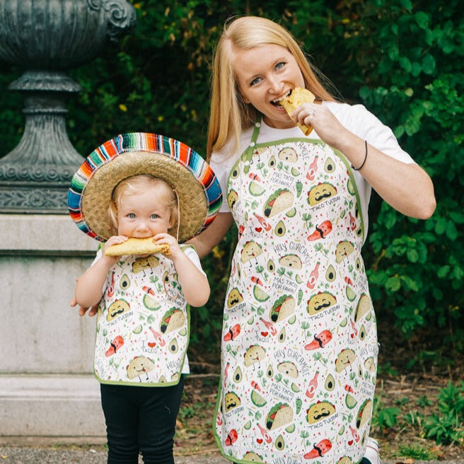 Taco Party Apron - fits sizes youth small through adult 2XL  BapronBaby   