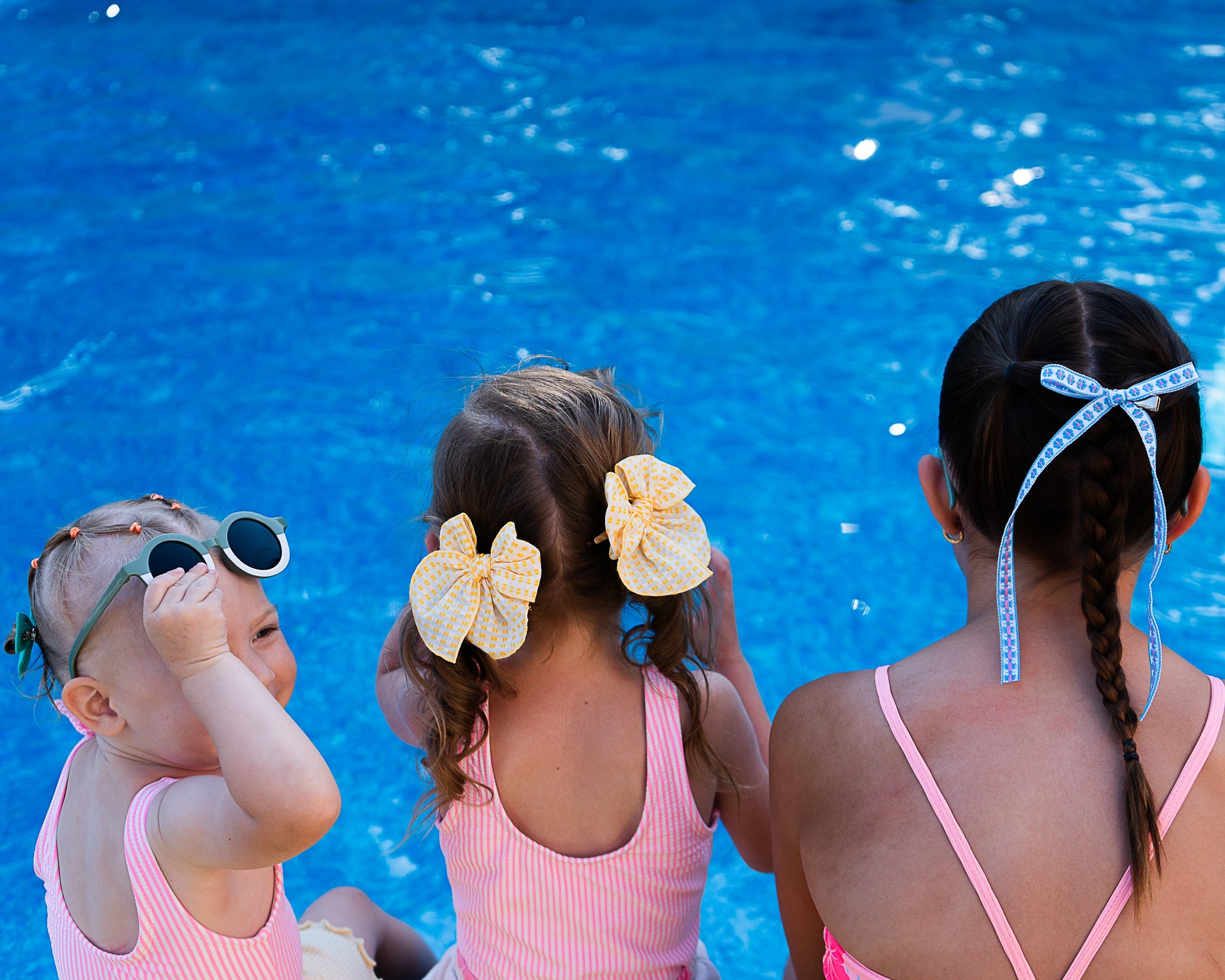 Lemonade Stand | Pigtail Set - Petite Party Bow