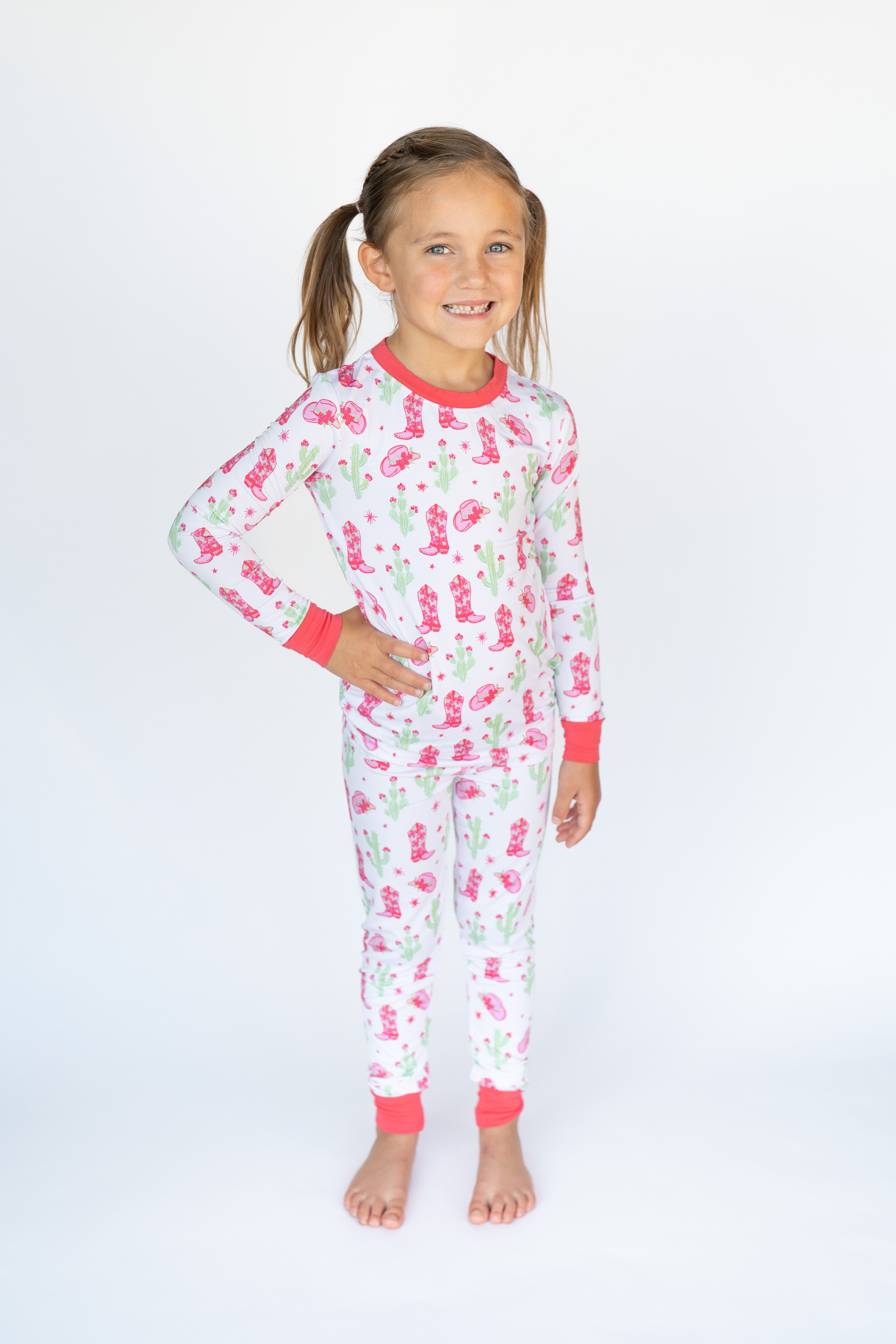 Pink Cactus Cowgirl | Two Piece Set