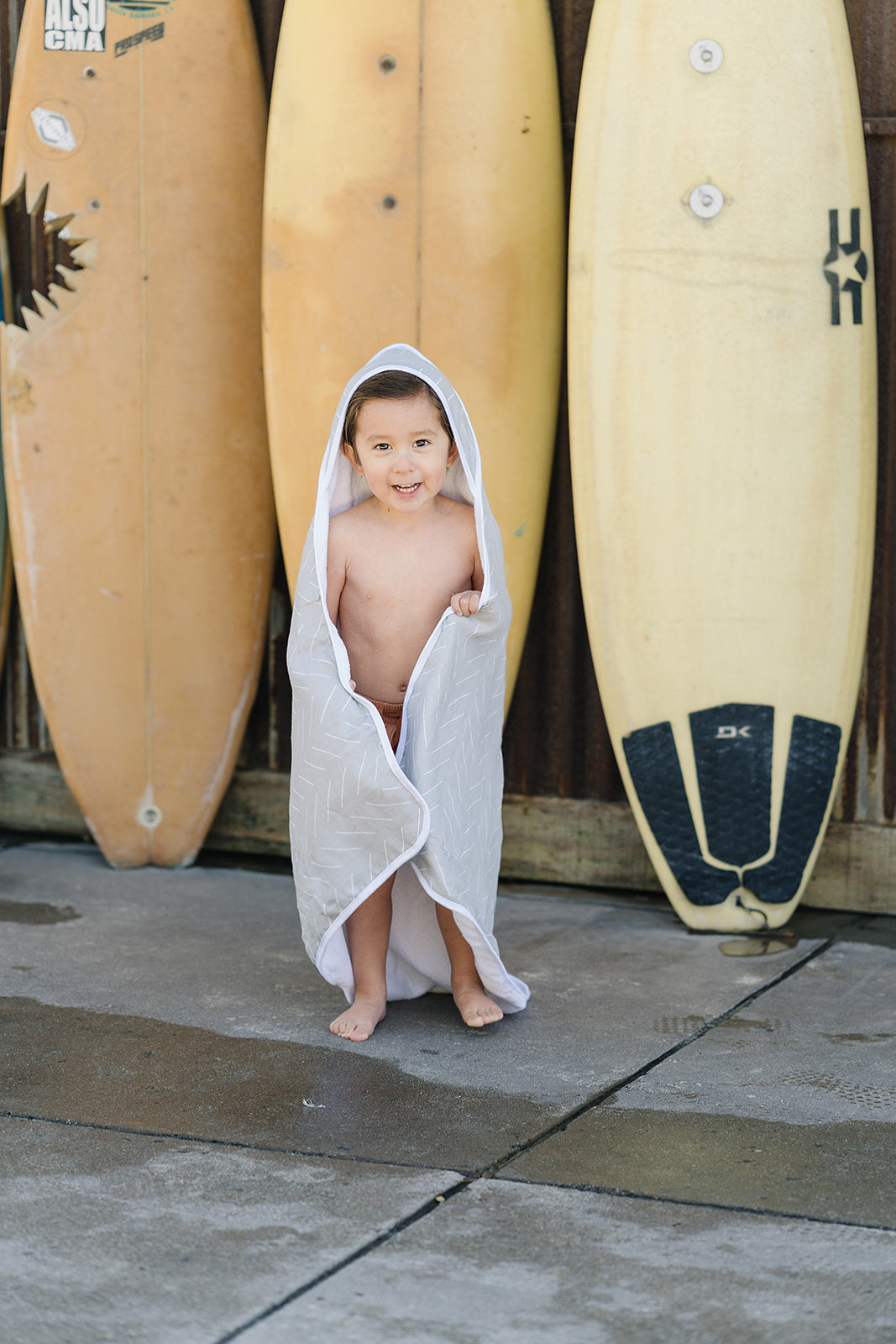 Desert Sage Muslin Hooded Towel  Mebie Baby   