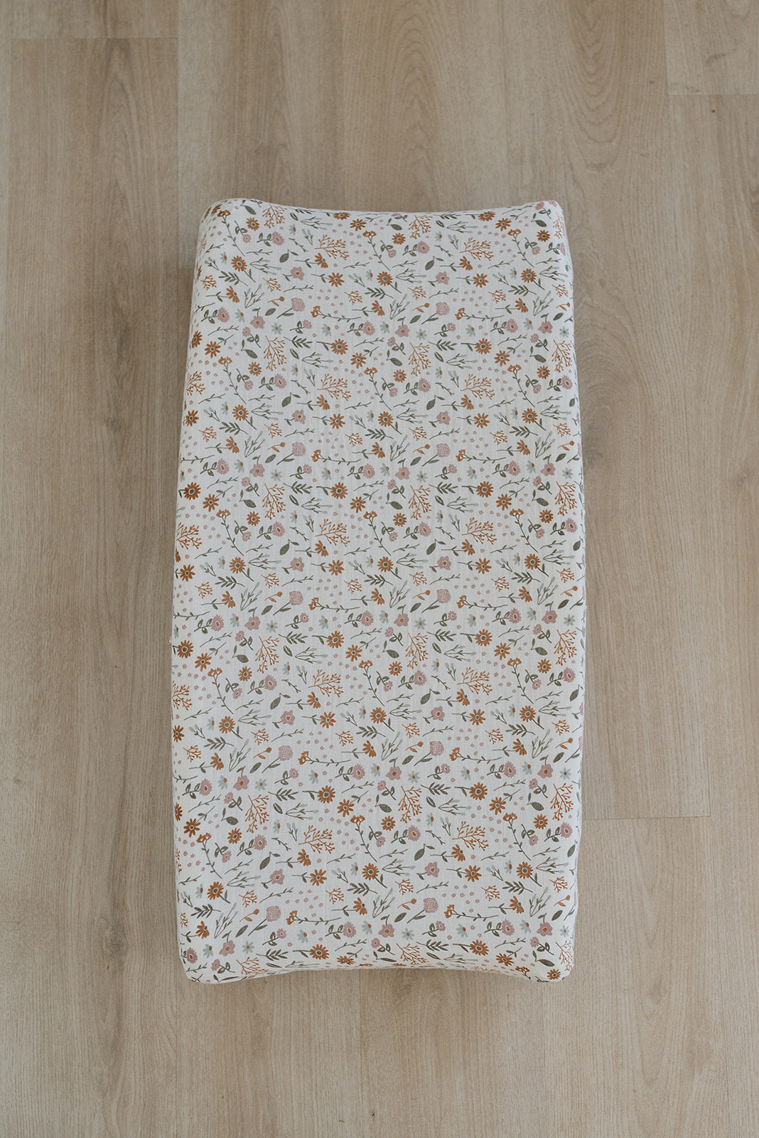 Meadow Floral Muslin Changing Pad Cover  Mebie Baby   