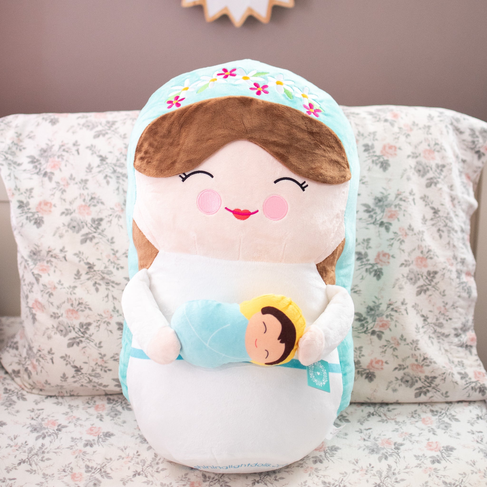 Jumbo Mother Mary Plush Doll