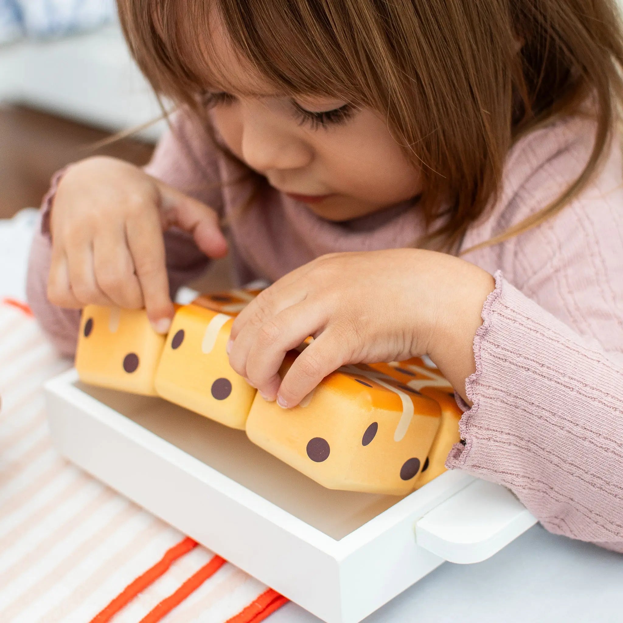 Hot Cross Buns Wooden Play Food Set- Mini Catholic Kitchen