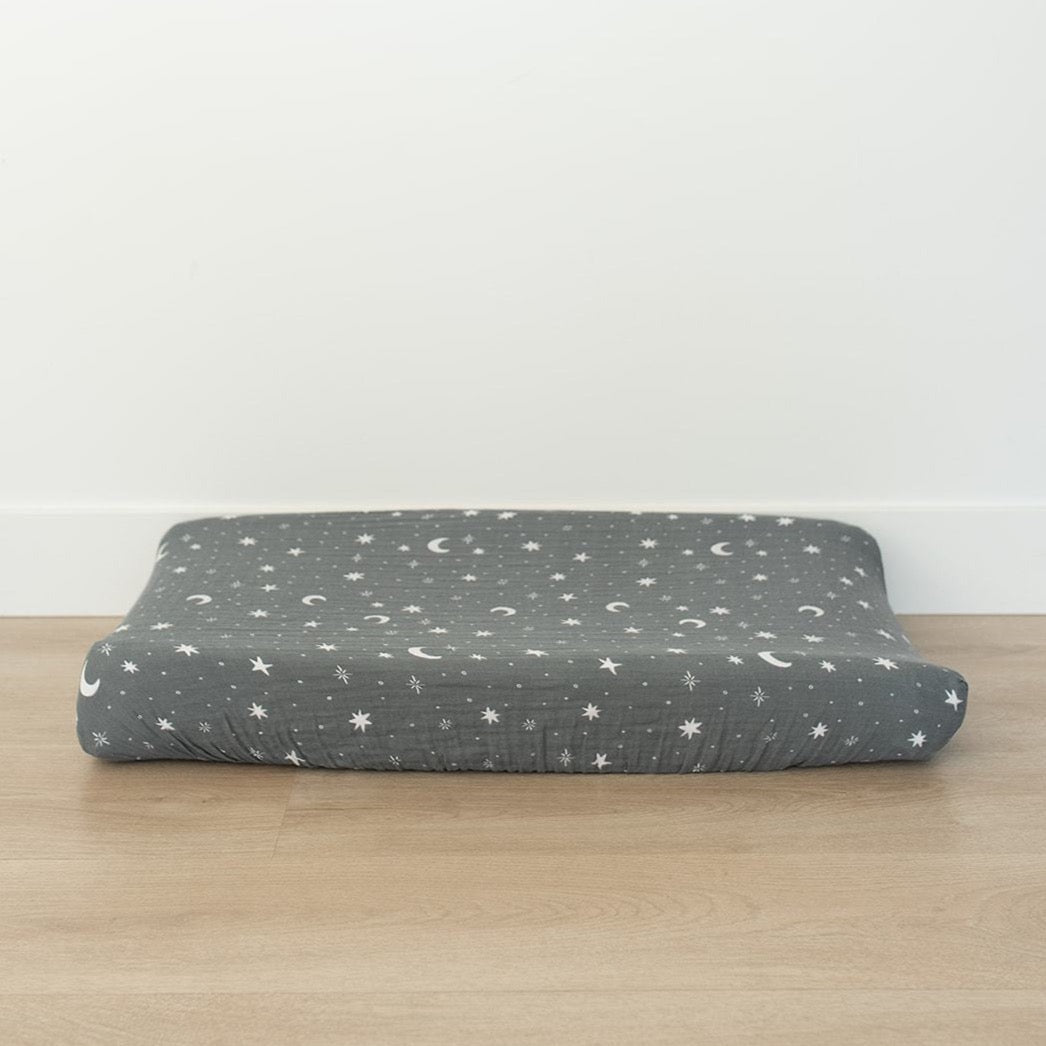 Night Sky Muslin Changing Pad Cover  Mebie Baby   