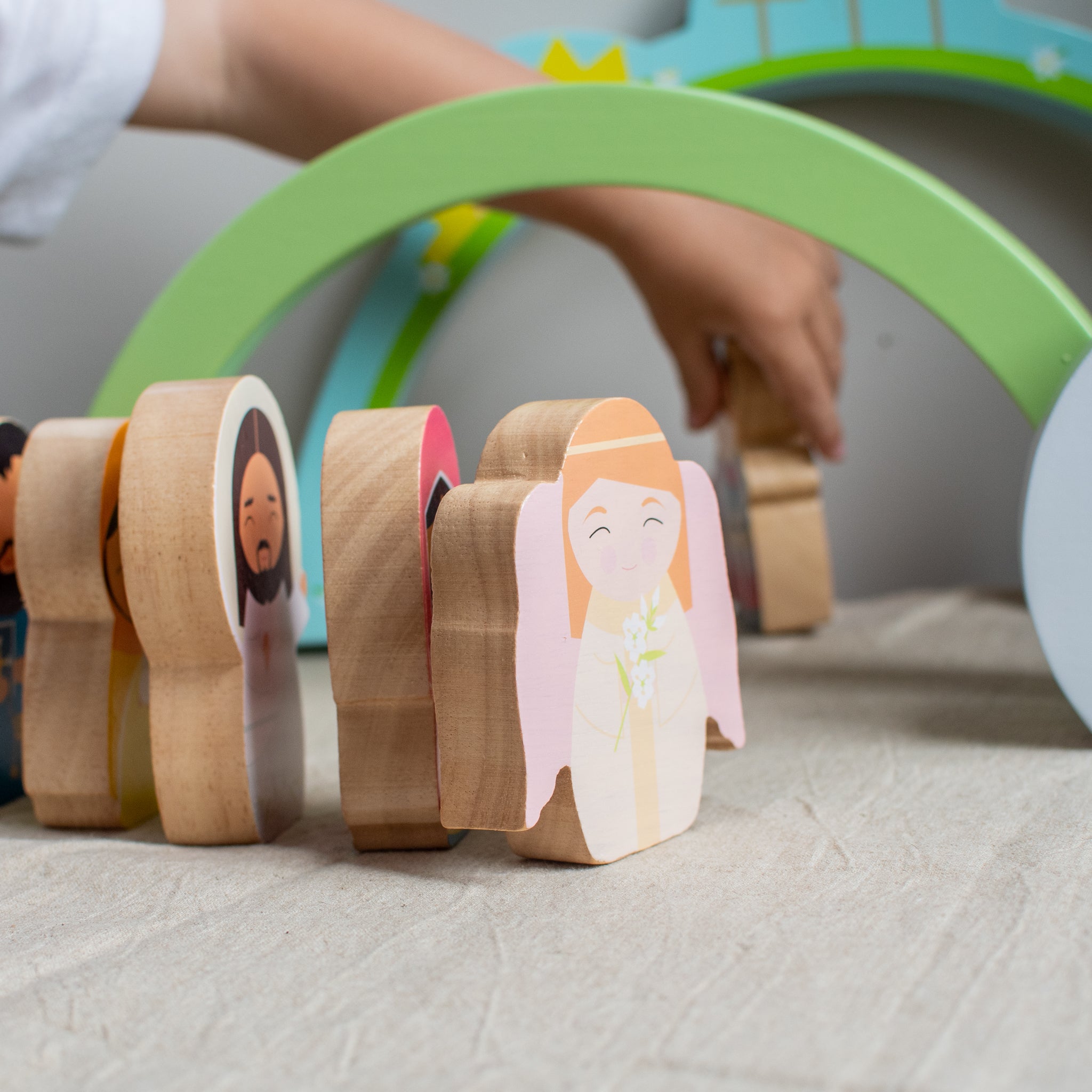 Easter Morning Wooden Playset