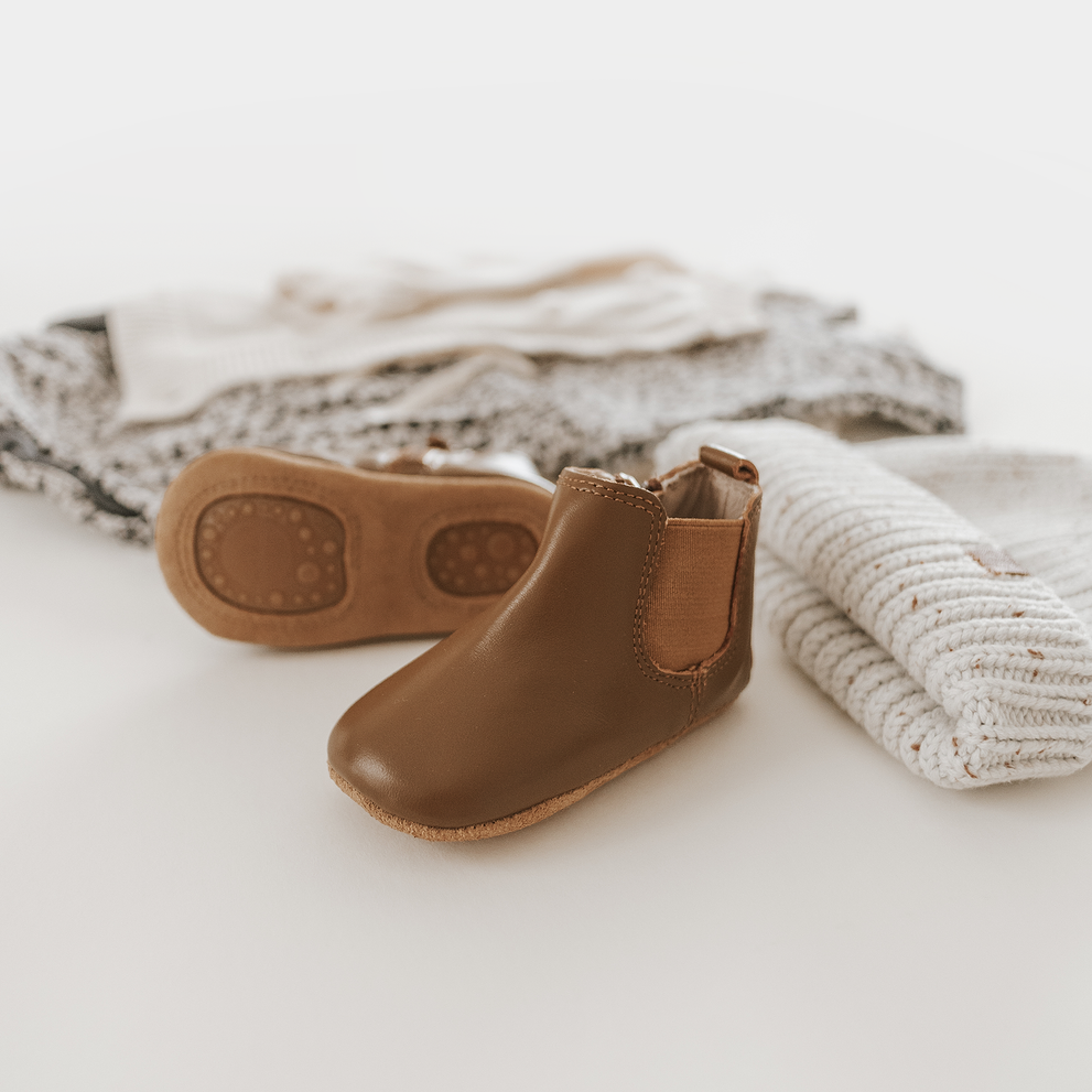 Leather Chelsea Boot | Color 'Espresso' | Soft Sole  Consciously Baby   