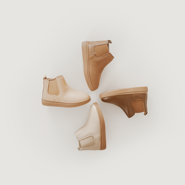 Leather Chelsea Boot | Color 'Sand' | Hard Sole