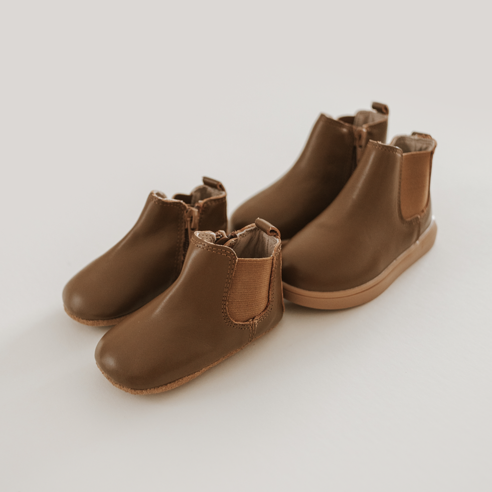 Leather Chelsea Boot | Color 'Espresso' | Hard Sole  Consciously Baby   