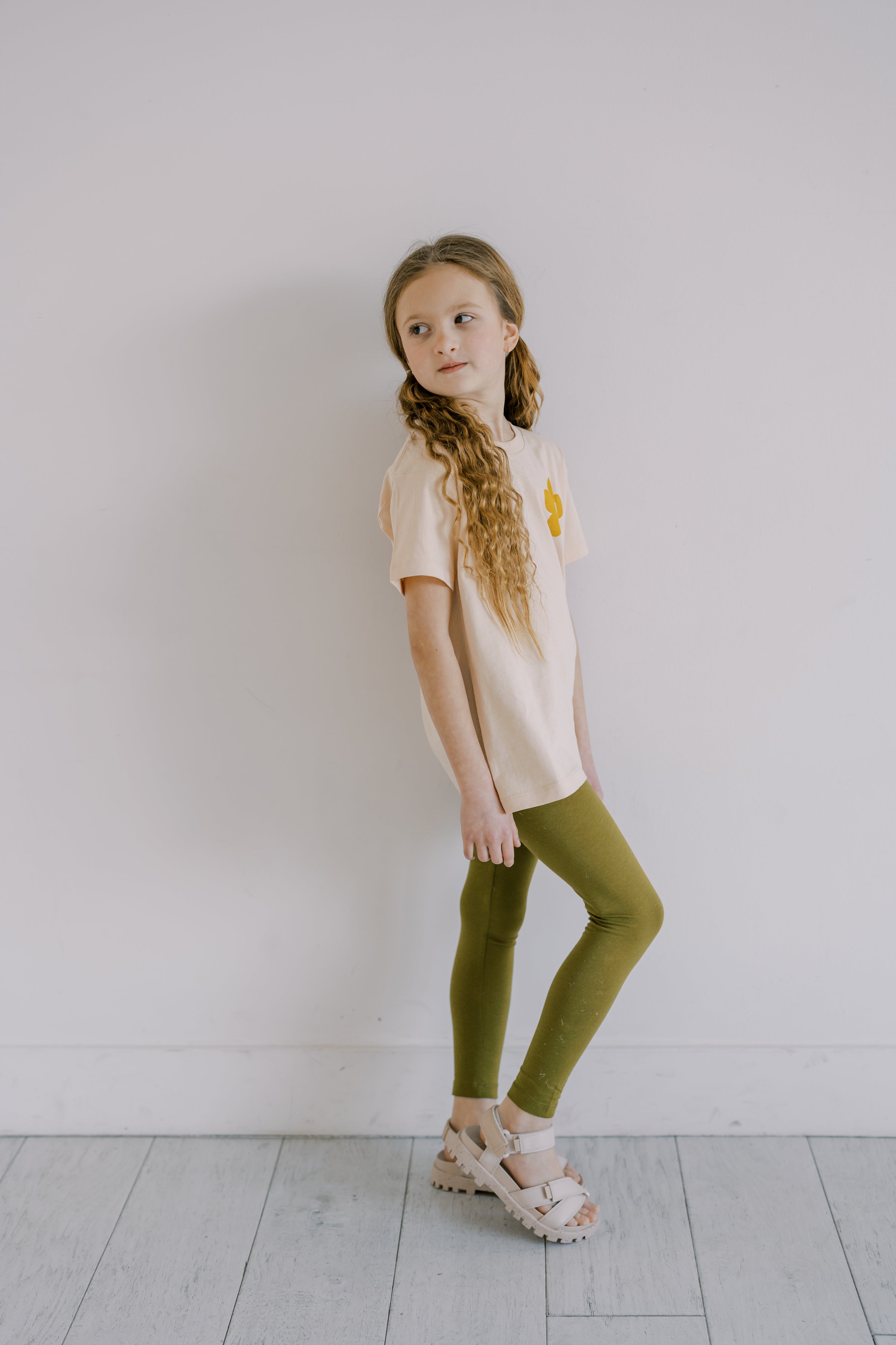 Fir Green Leggings | Kids