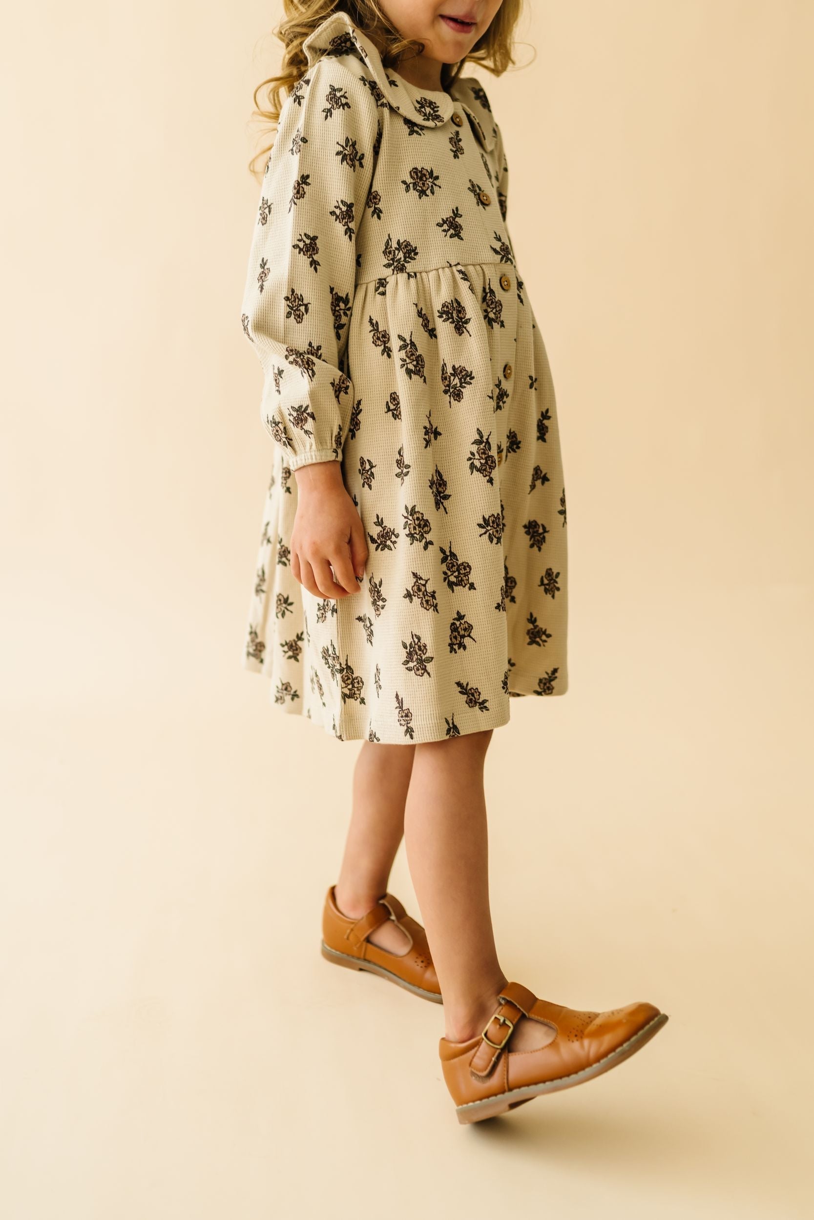 Organic Collared Dress - Posy