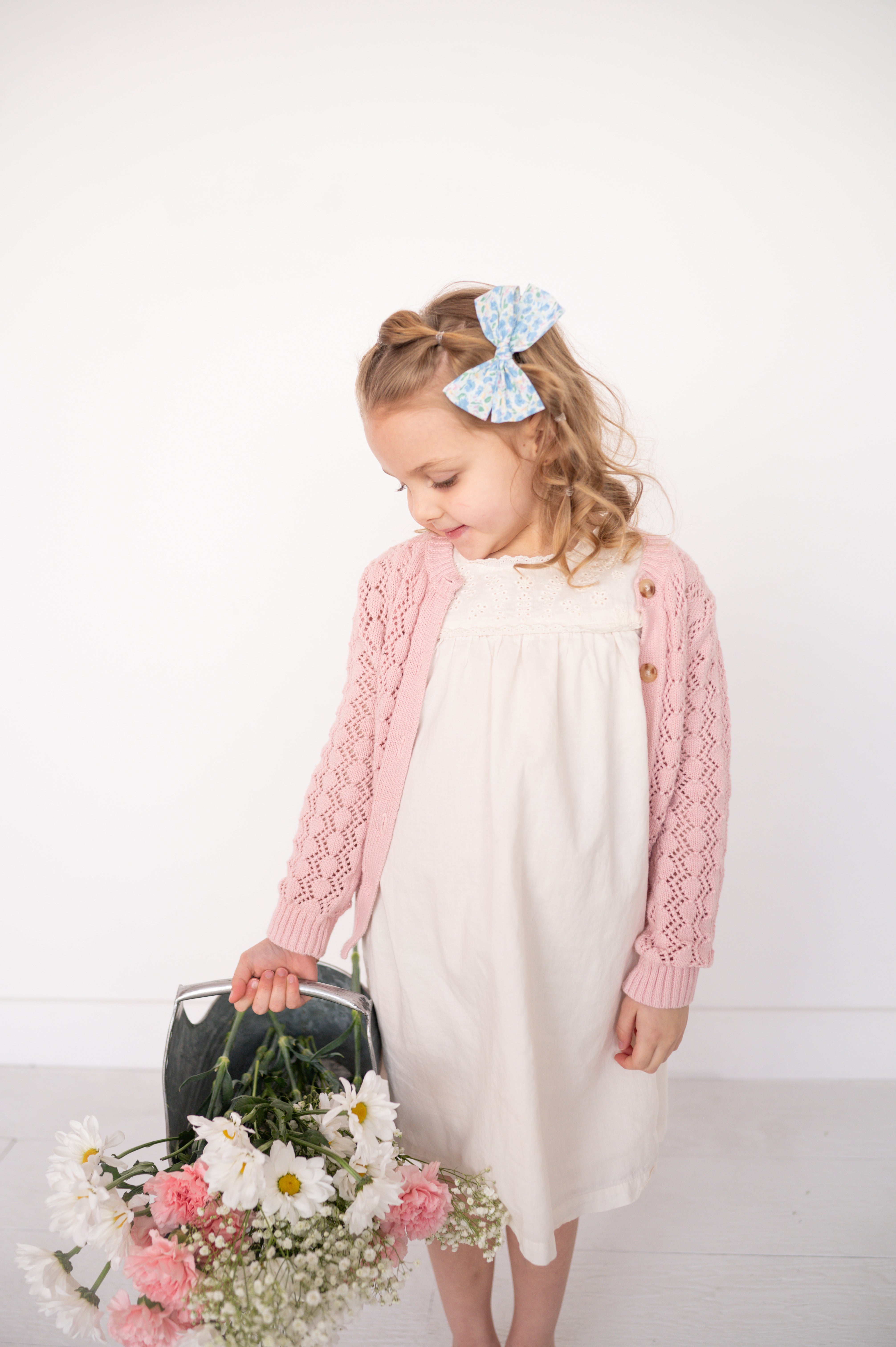 Spring Garden-Blue | Hand-tied Bow
