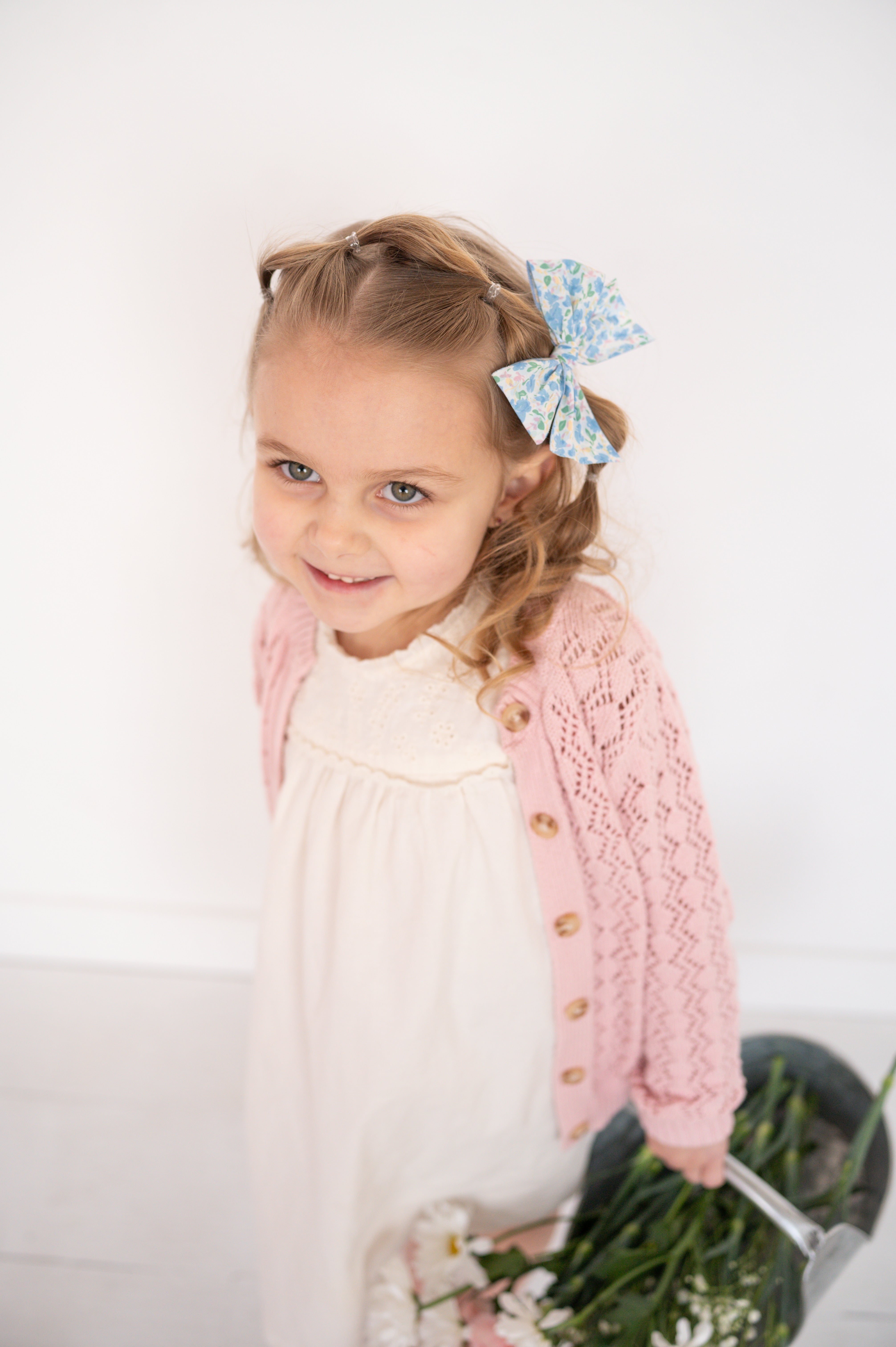 Spring Garden-Blue | Hand-tied Bow